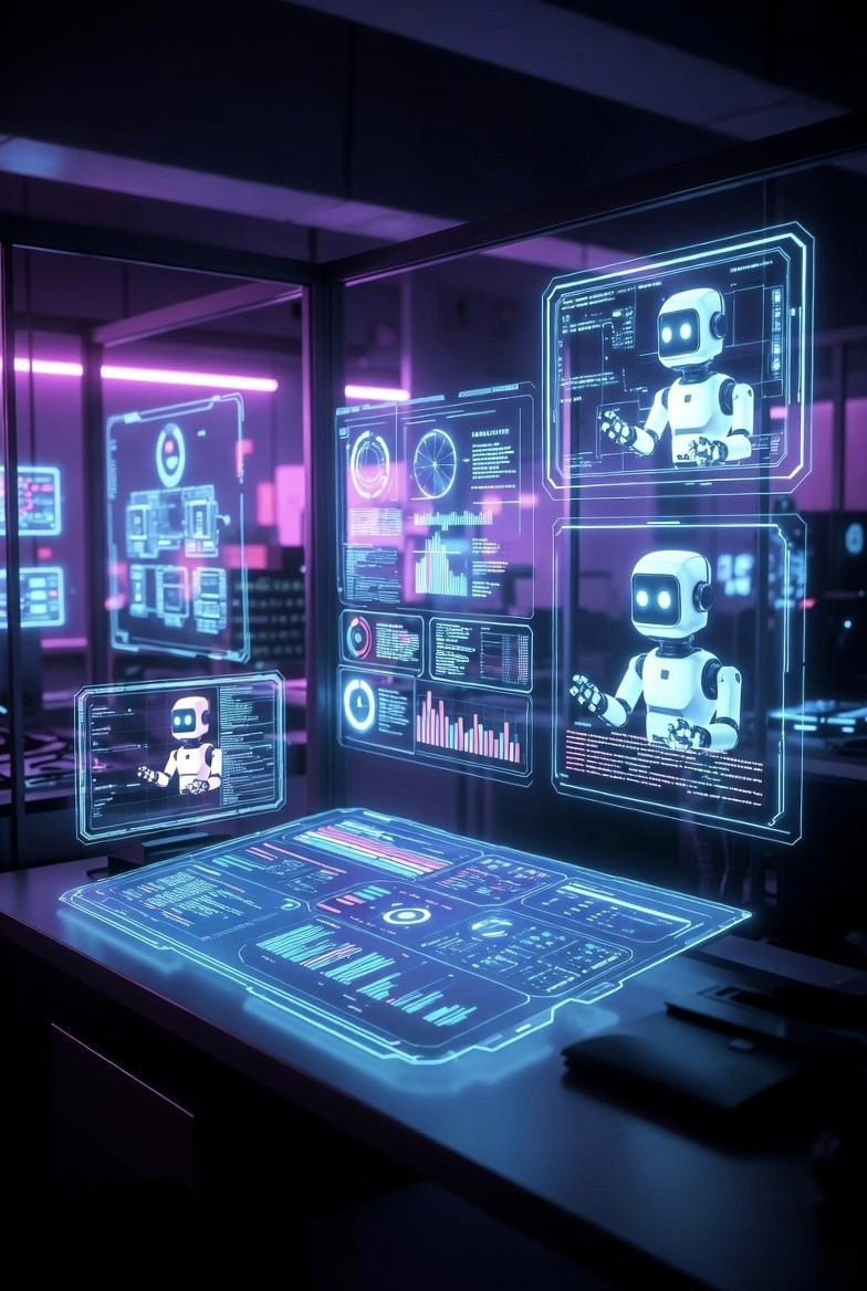 Laptop on the Desk of E-COM Founder