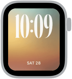 soft grain Apple Watch face preview 1 featuring abstract and gradient.