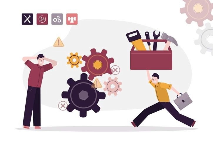 A visual representation of the challenges faced in Continuous Integration (CI) and their solutions.