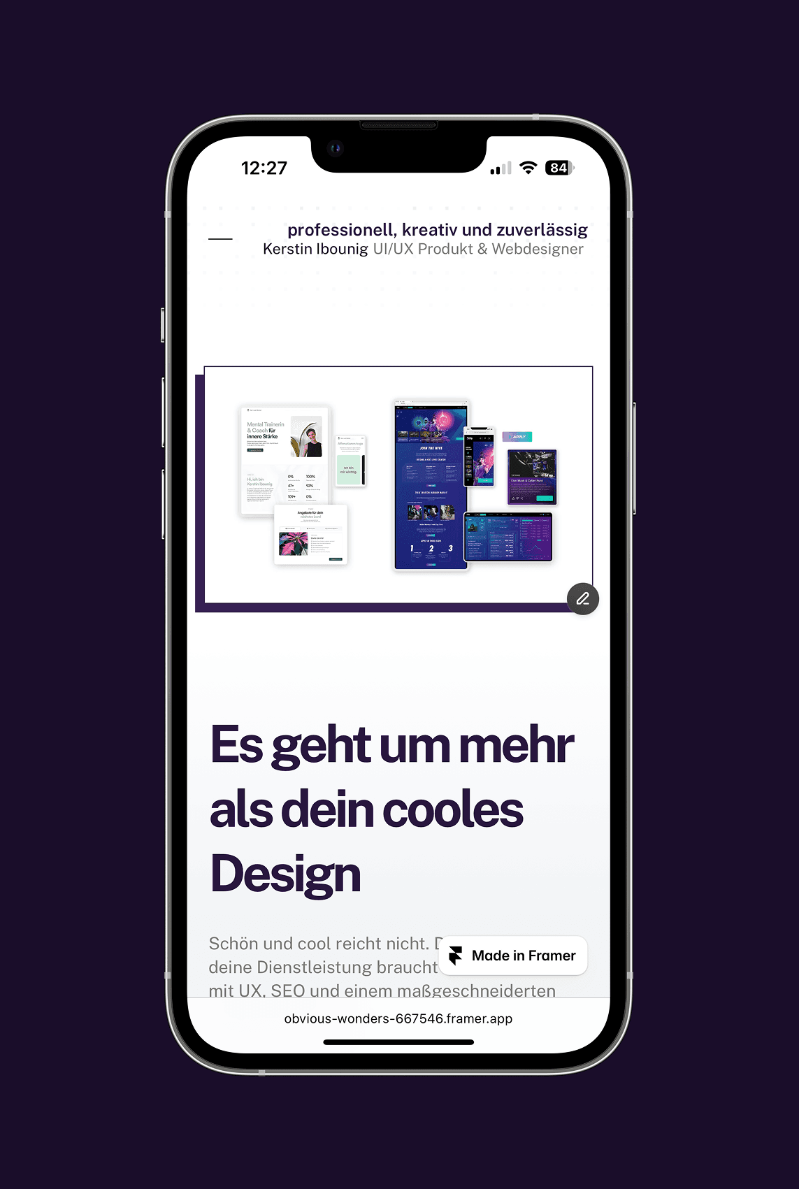 Mockup Mobile responsive Webdesign, Bildcollage Websites