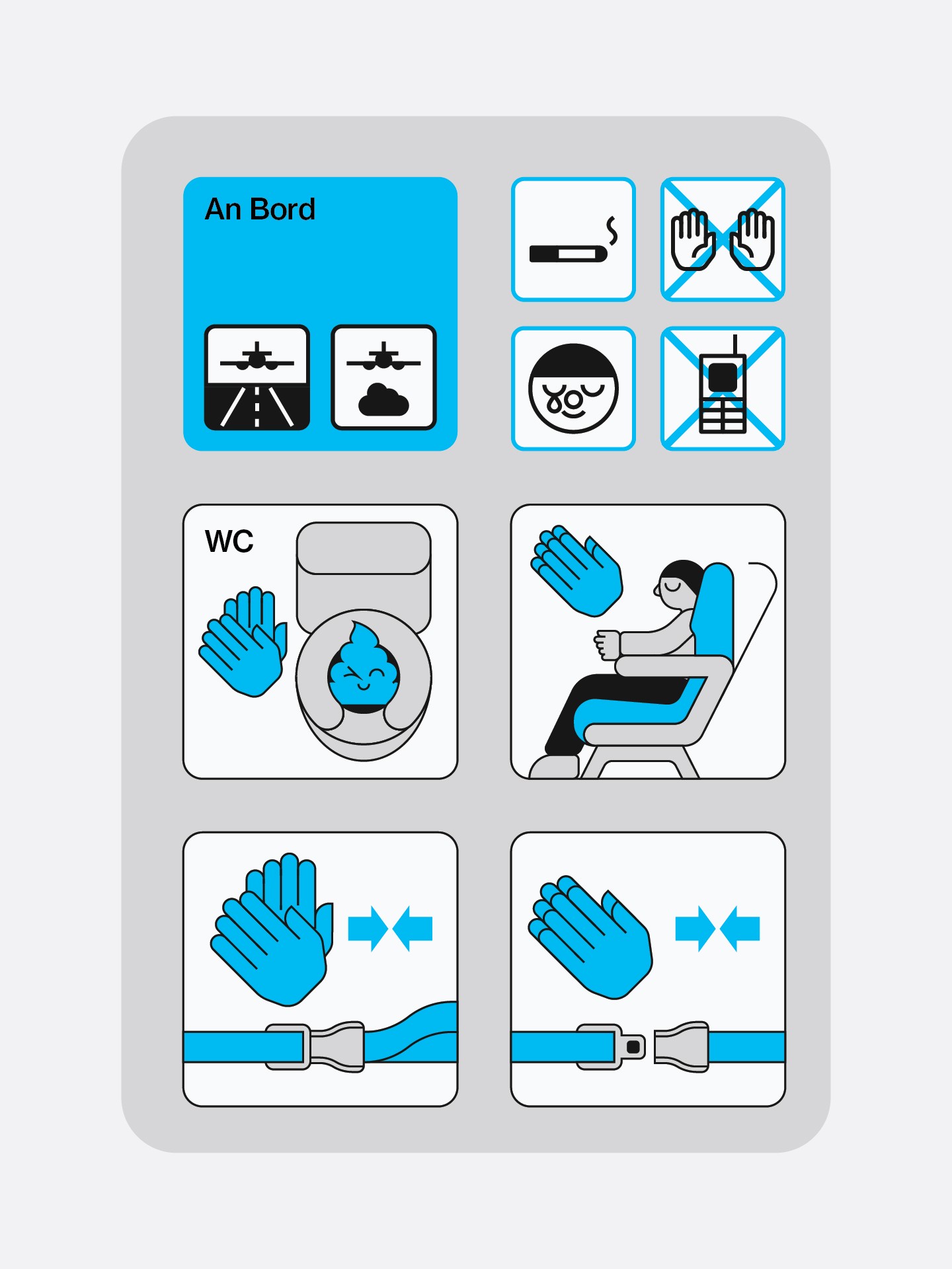 Ja zu Klatschen im Flugzeug, Poster, Screen print, Matthäus Jandl