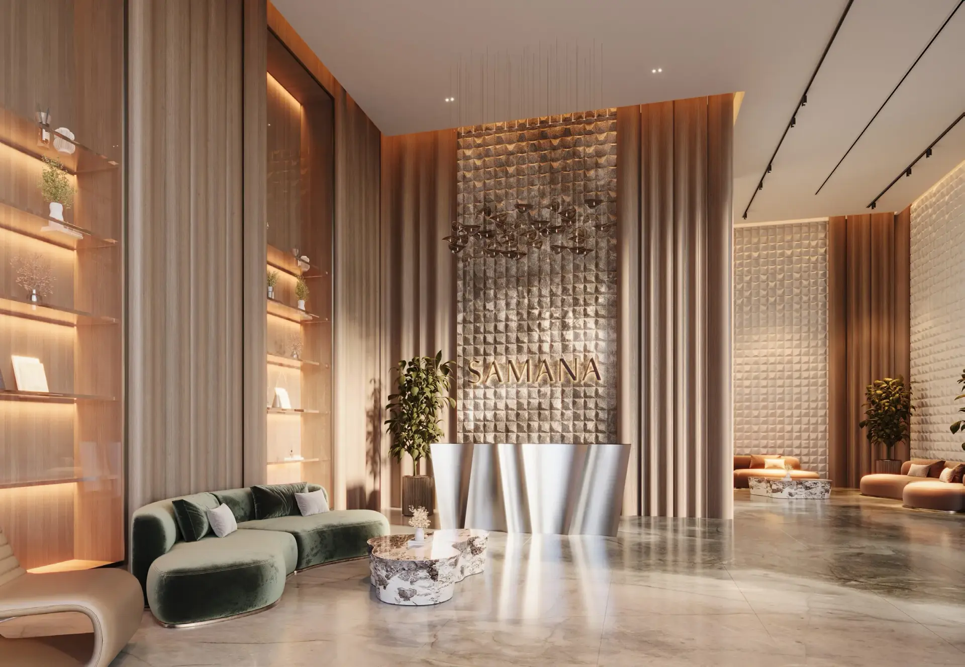 green field project interiors by samana