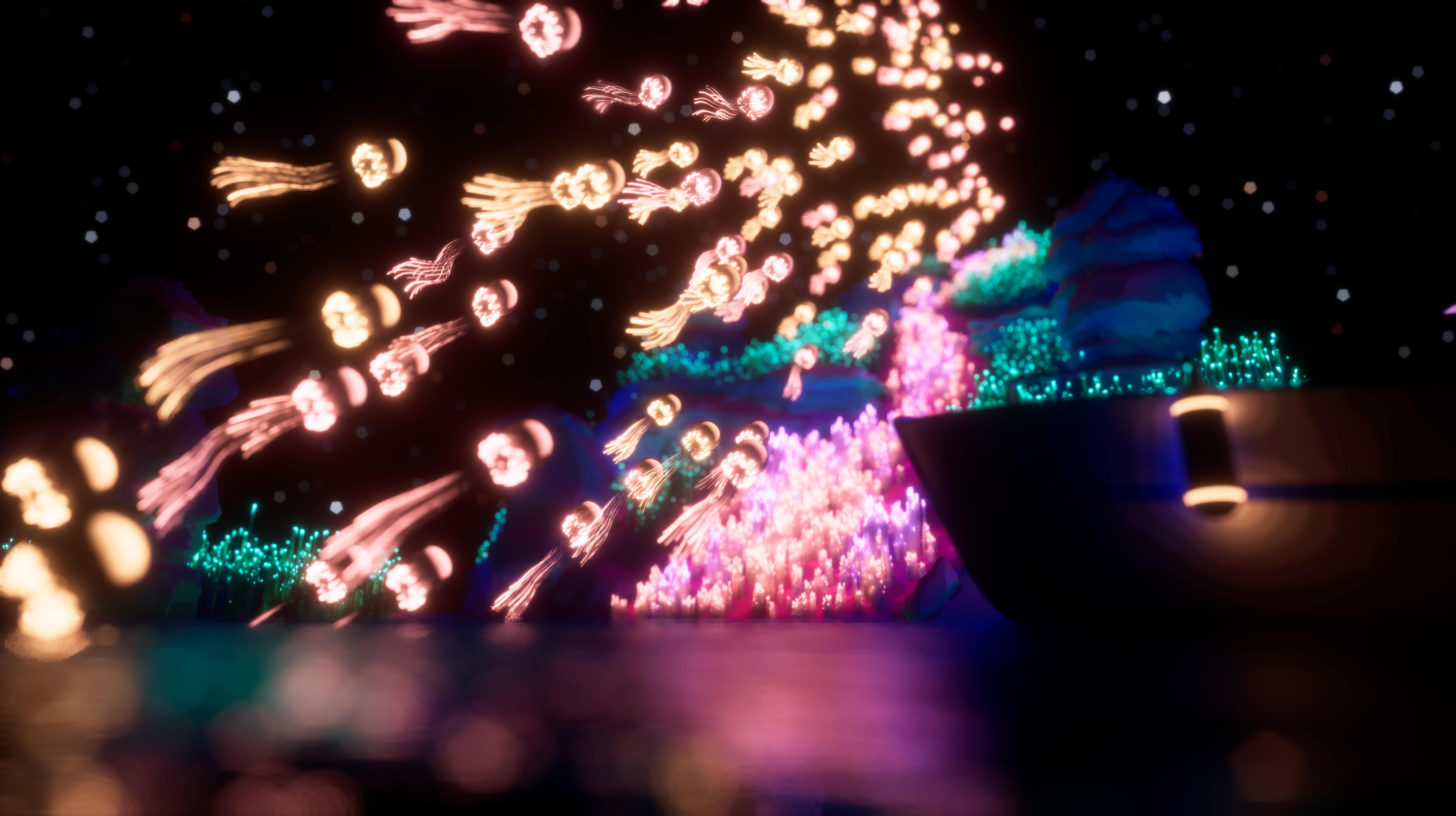 An image showing the LIDO XR immersive and interactive world created for the XR Dreamland Festival in Kaohsiung.