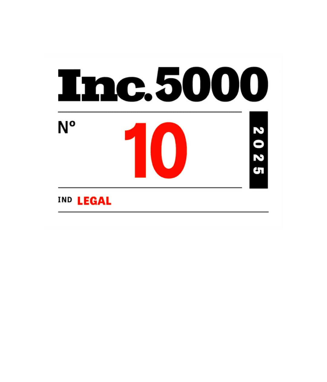 Mangone Law Firm ranked #10 among the fastest-growing law firms in the legal industry according to the Inc. 5000 ranking.