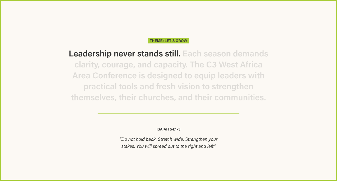 About the c3 area conference