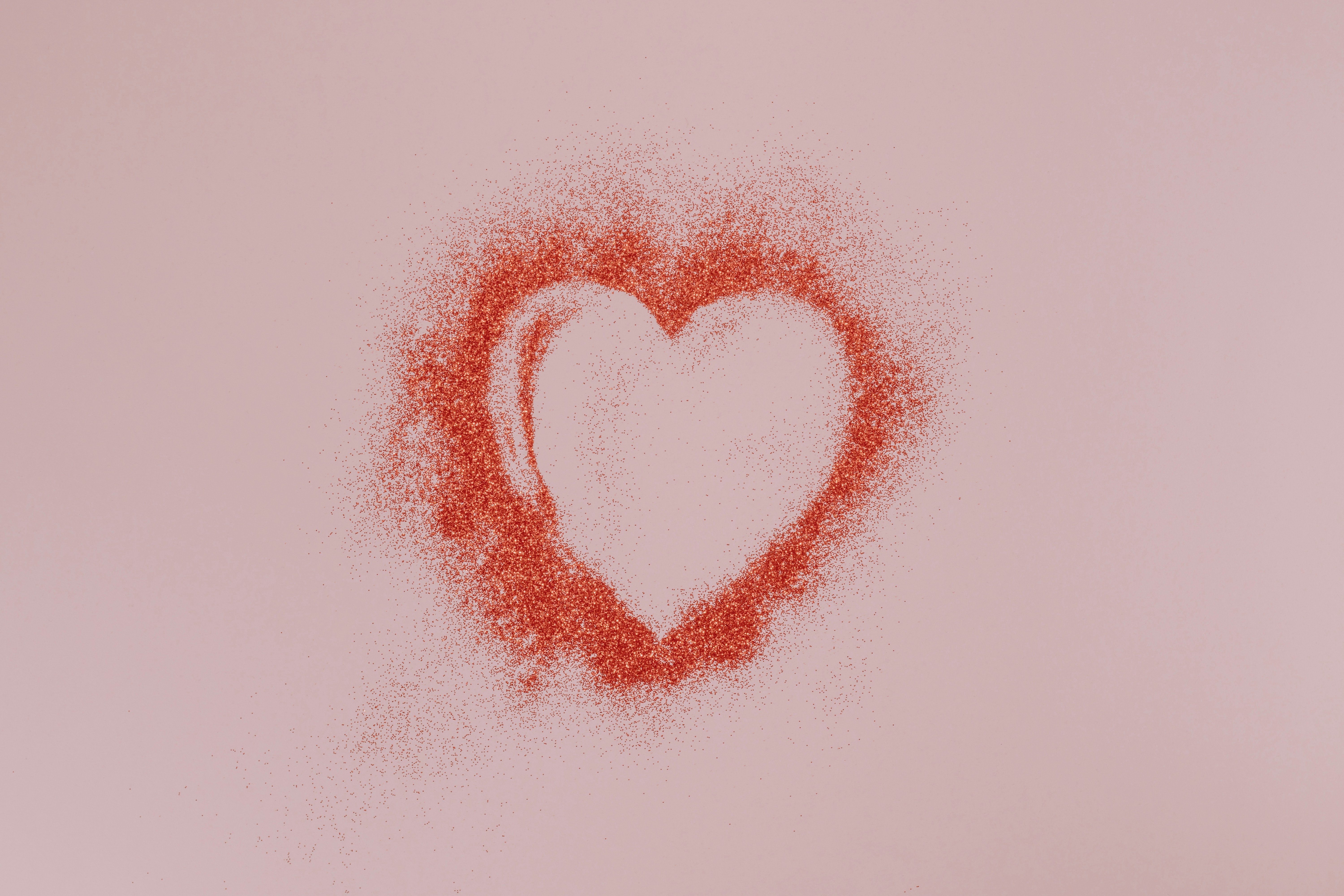 red and white heart shape illustration