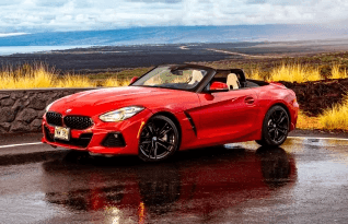 Red BMW Z4 For Rent on Big Island Hawaii