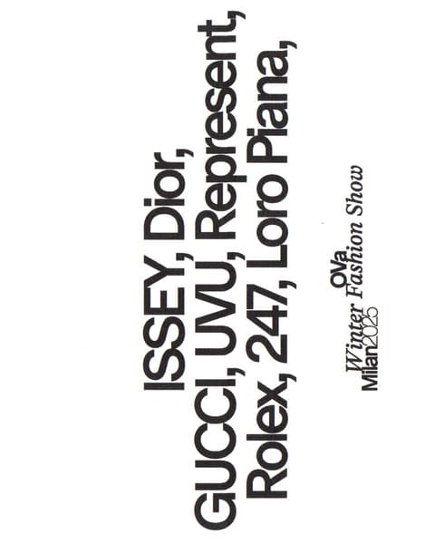 Text layout design for OVa's project.