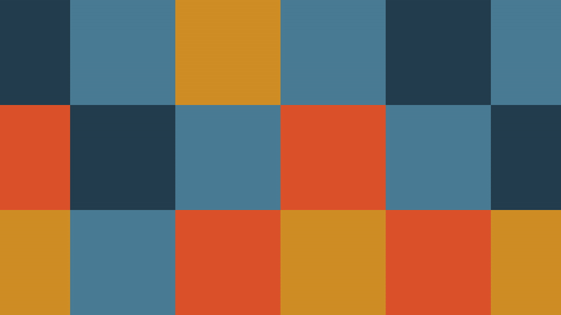 MagNorth wordmark over a grid of blue, gold and orange blocks