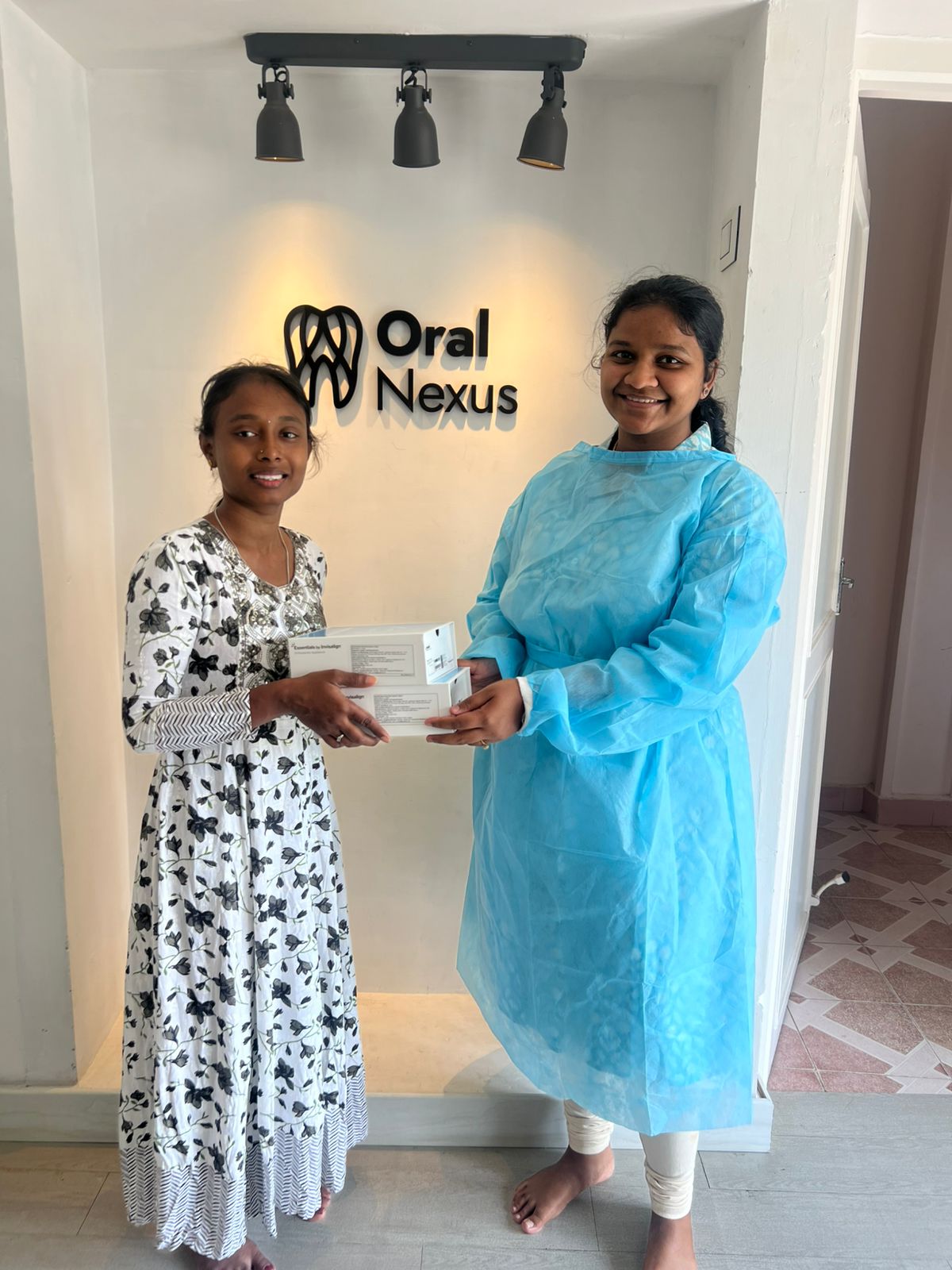 Child with headphones using tablet on train