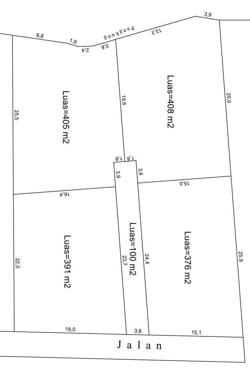 1580 m² land plot in Bukit, Ungasan — Freehold / Leasehold