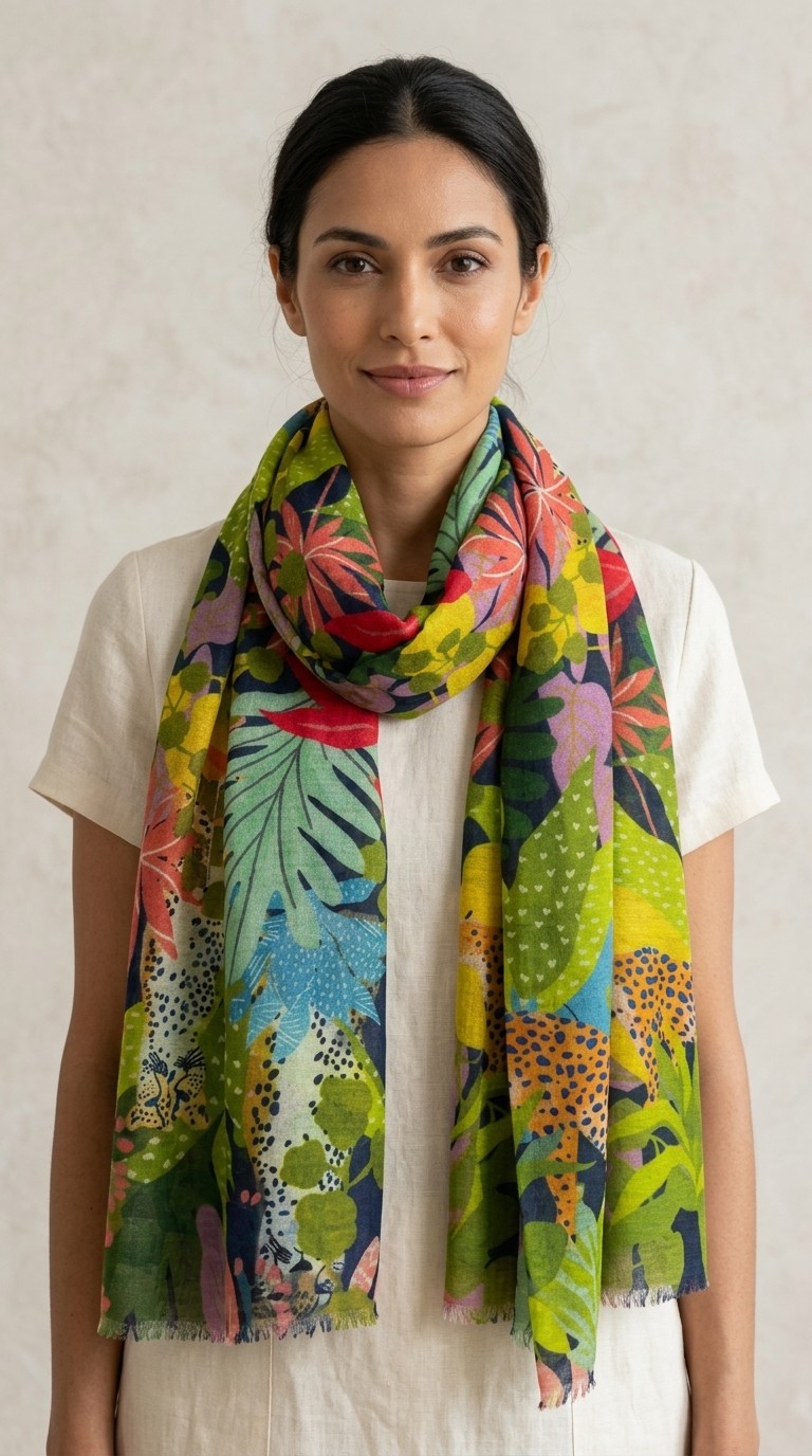 Handcrafted textile detail in a natural setting