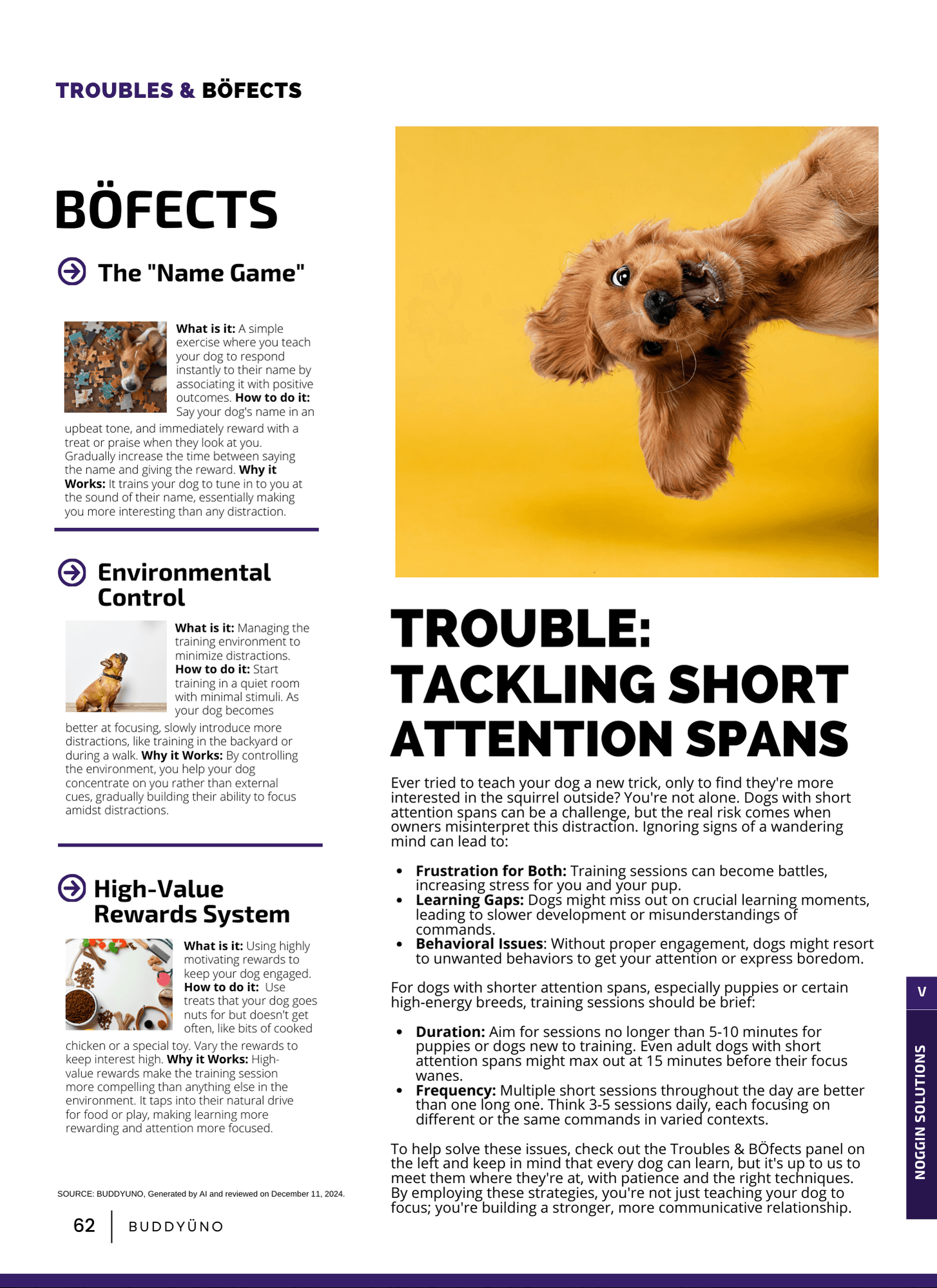 buddyuno, dog magazine, page 62