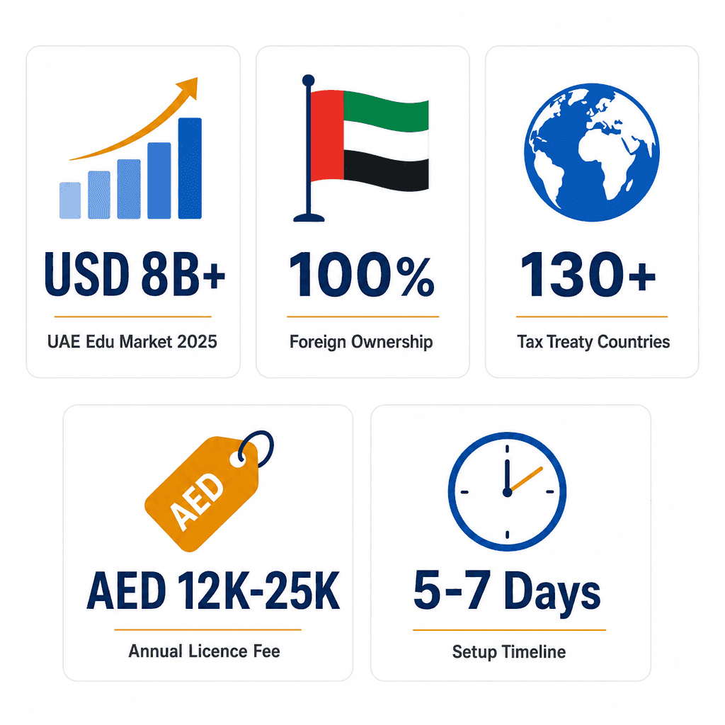 Infographic: Apply for a Investment In Educational Enterprises & Management Business License in Dubai