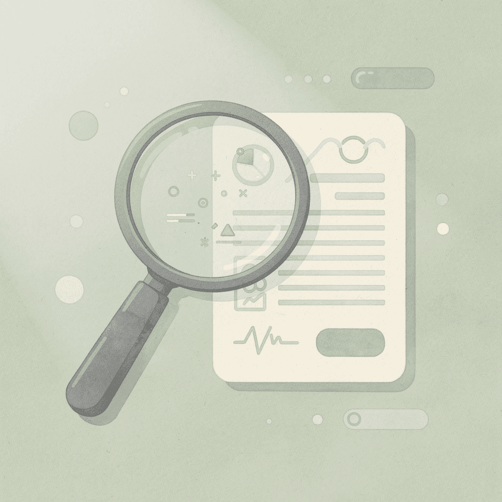Magnifying glass examining settlement documents representing unclaimed funds research