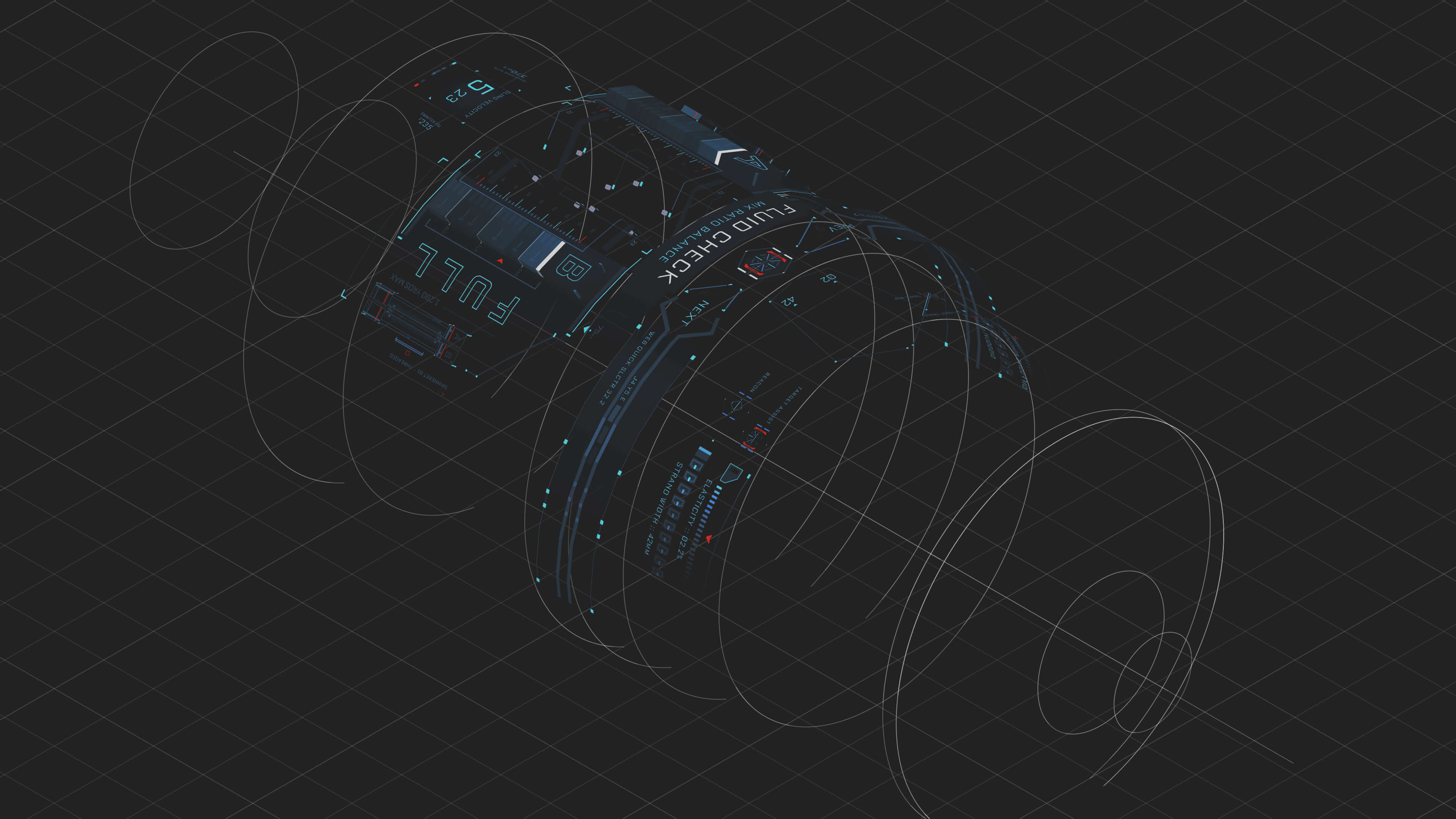Drawing by Jayse Hansen of film UI Graphics 