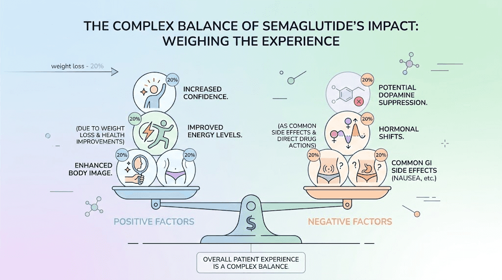 Semaglutide sex drive balance between positive and negative factors in women