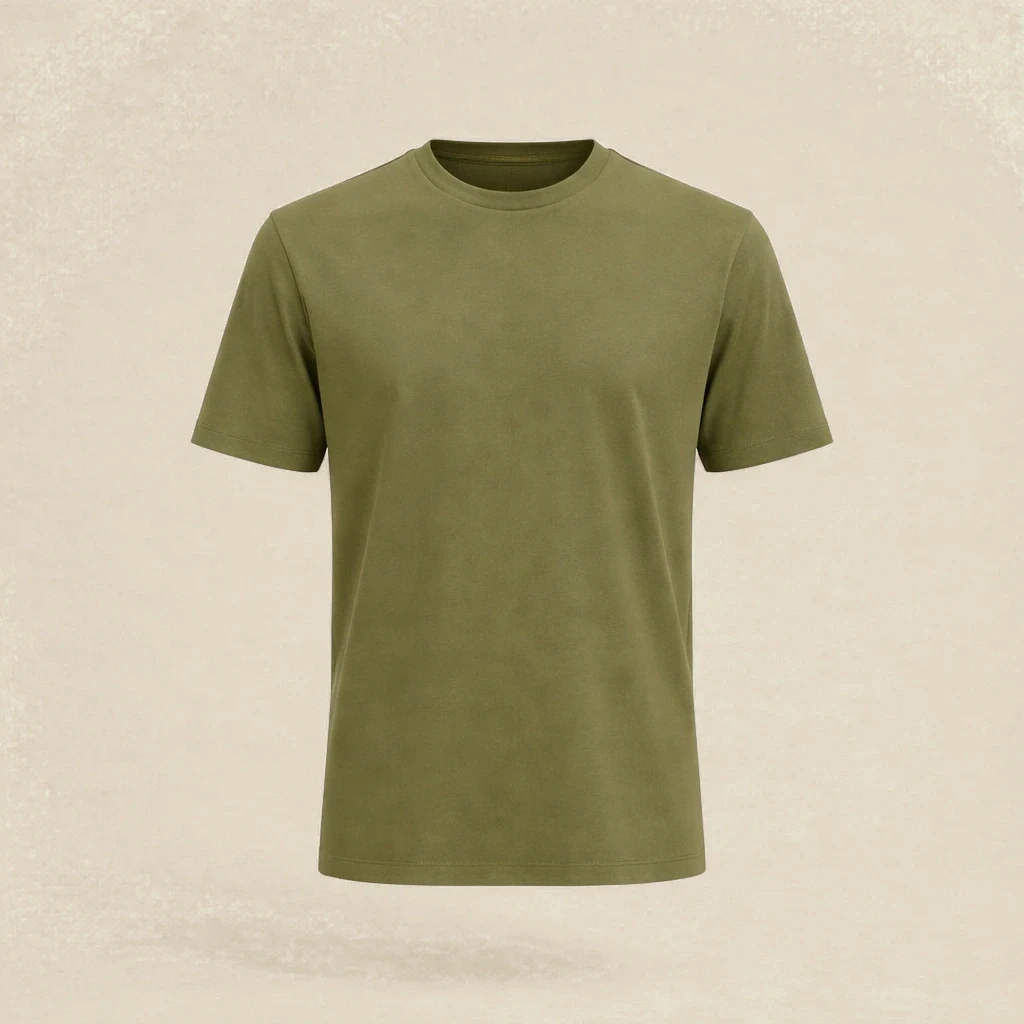 Essential Tee T-Shirt in Olive Fog
