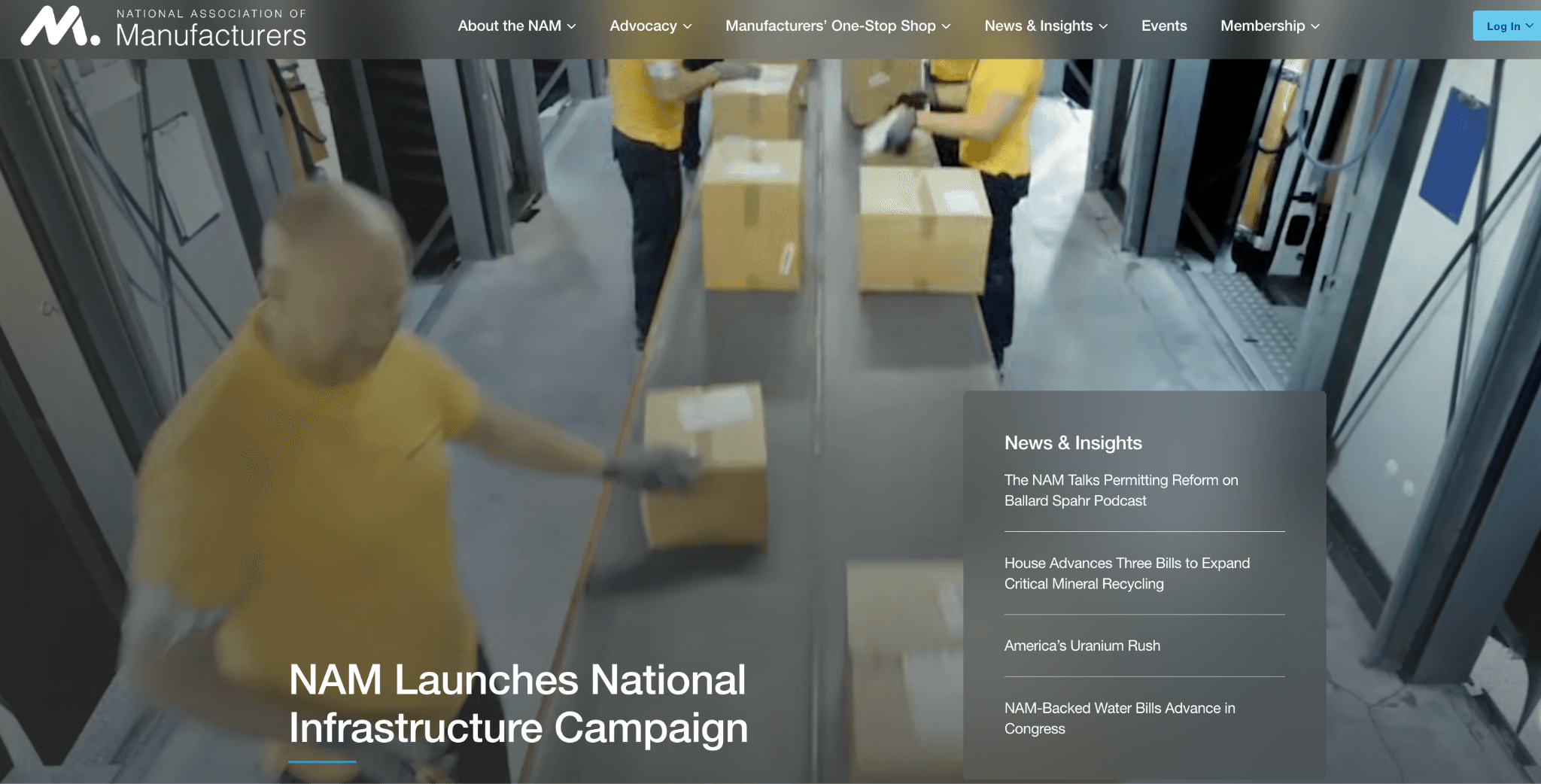 3. National Association of Manufacturers (NAM): Best for advocacy & industry presence