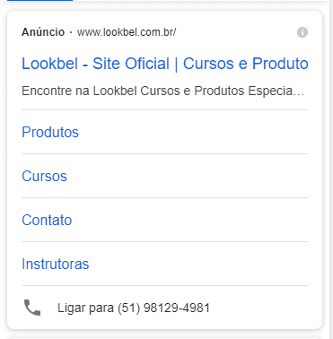 google ads anuncio para chamadas