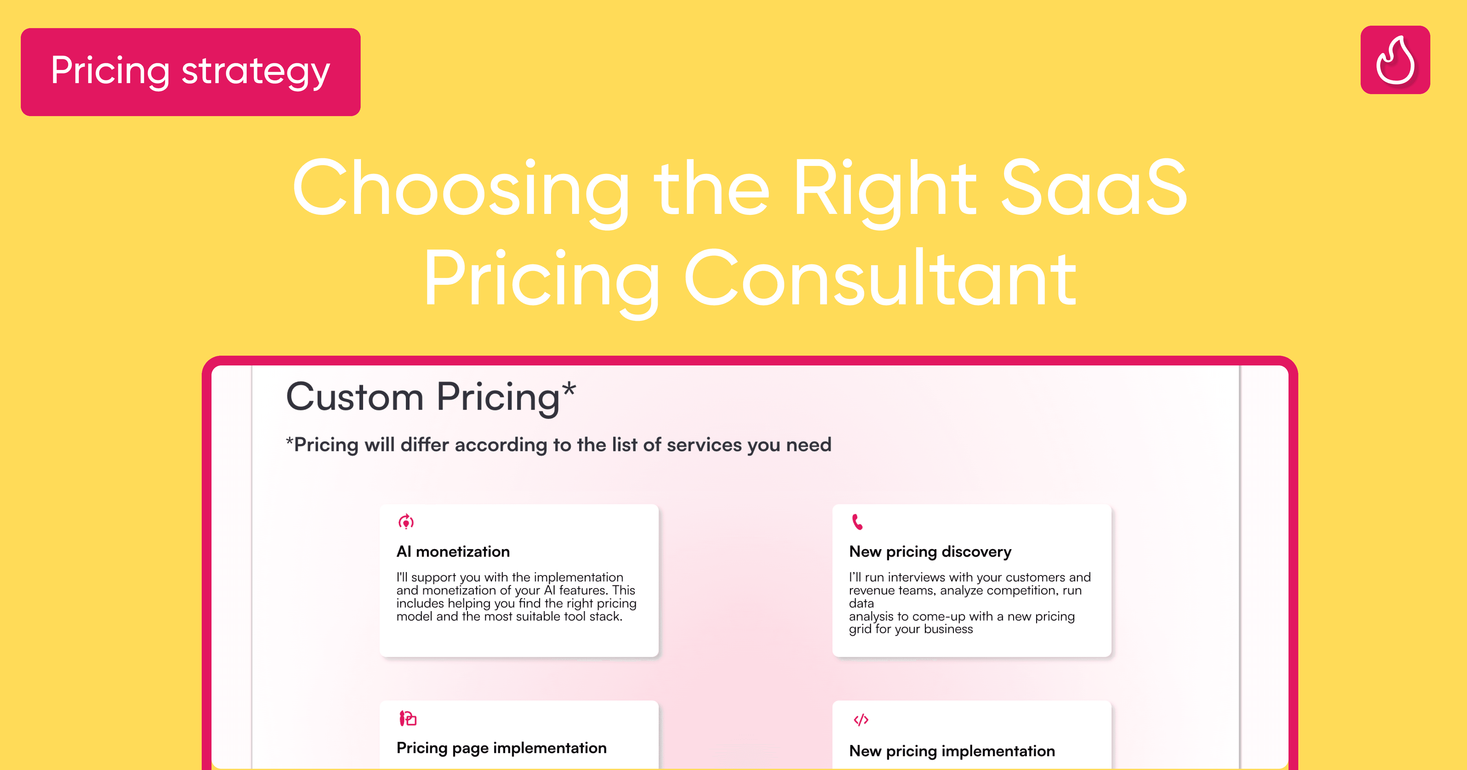 choosing the right saas pricing consultant