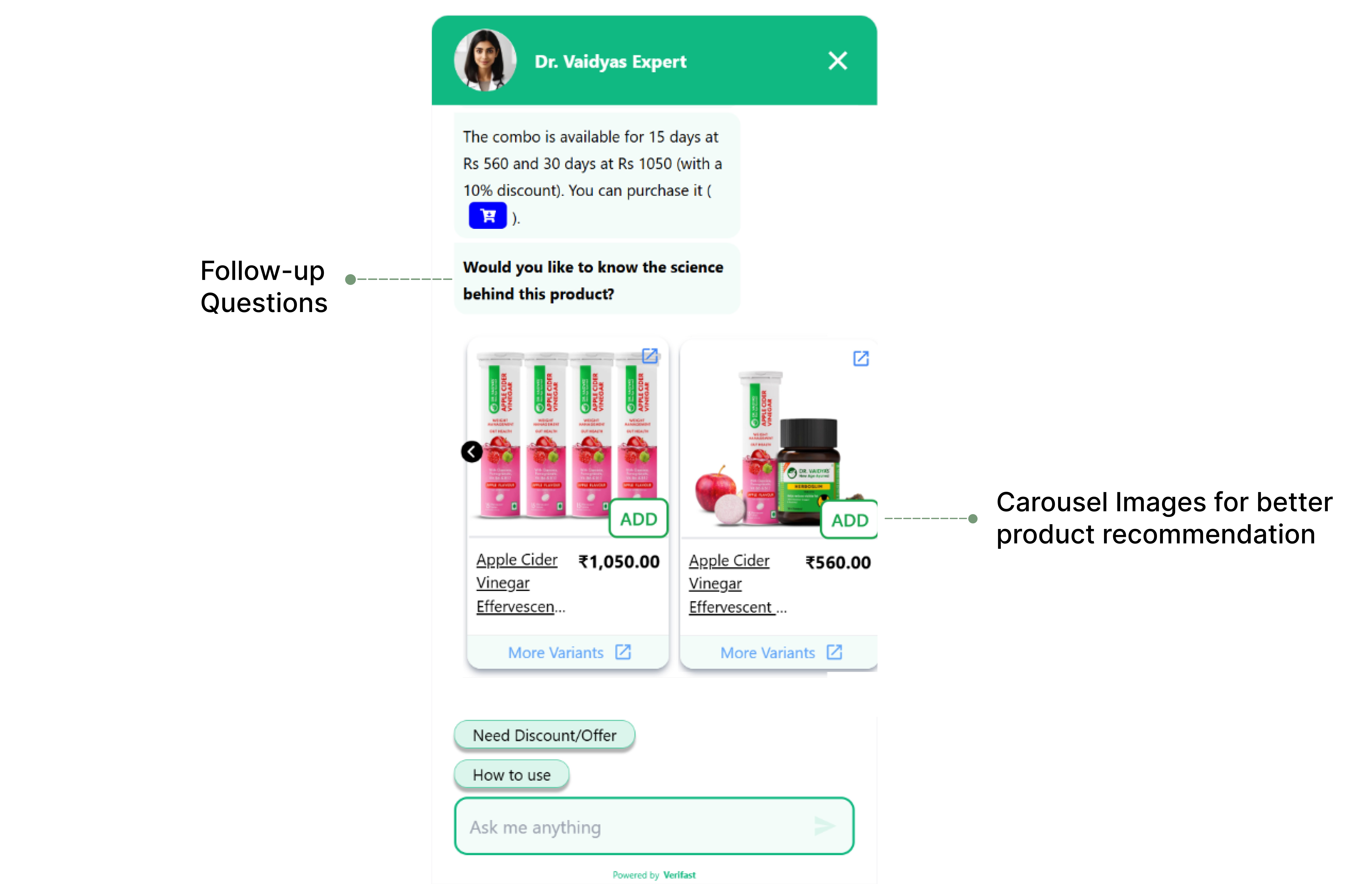 India's best AI chatbot for health and wellness brands | Verifast