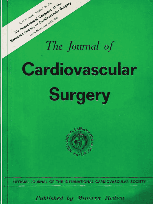 Journal of Cardiovascular Surgery cover