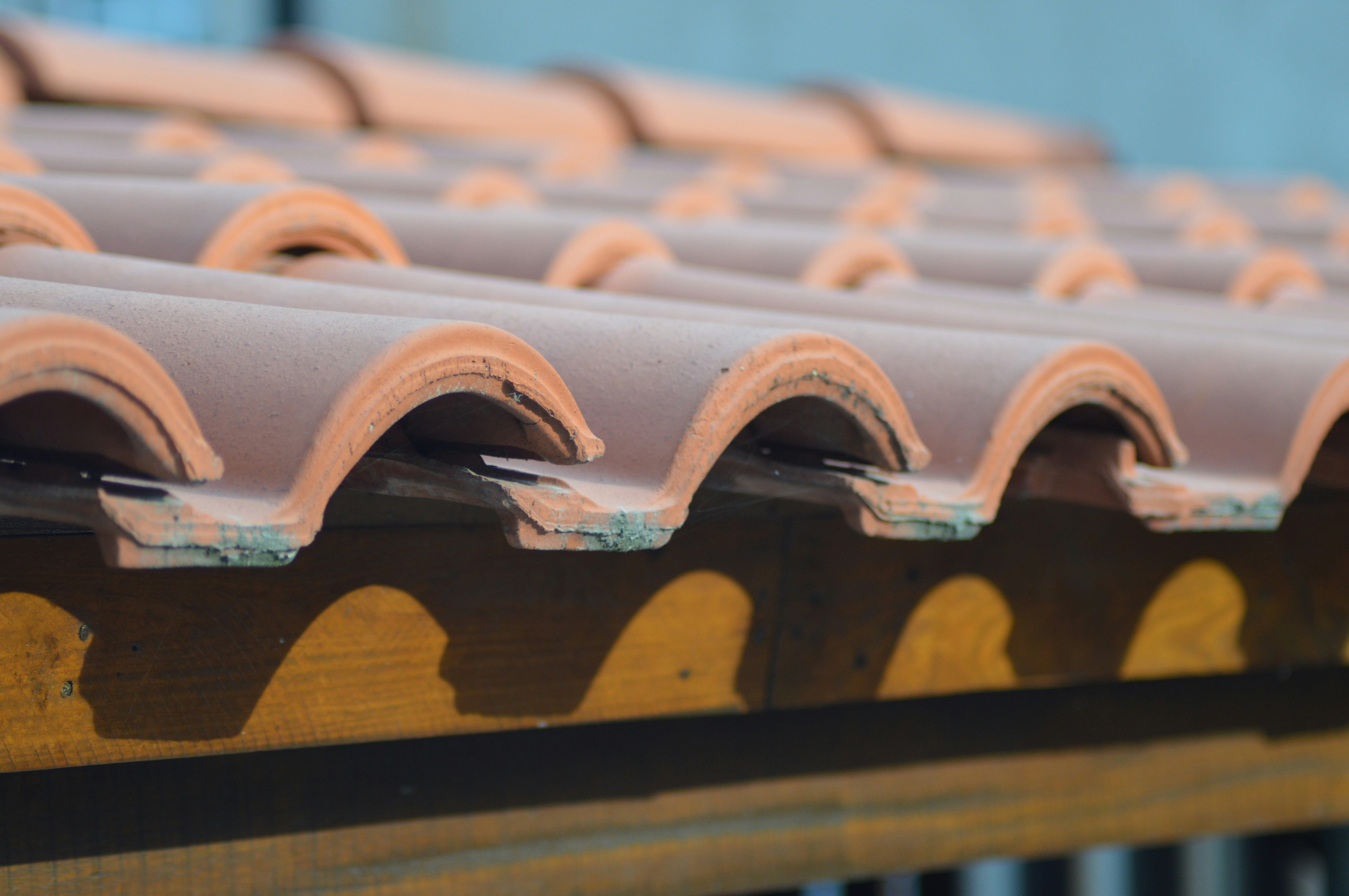 a close up of a rain gutter on a roof