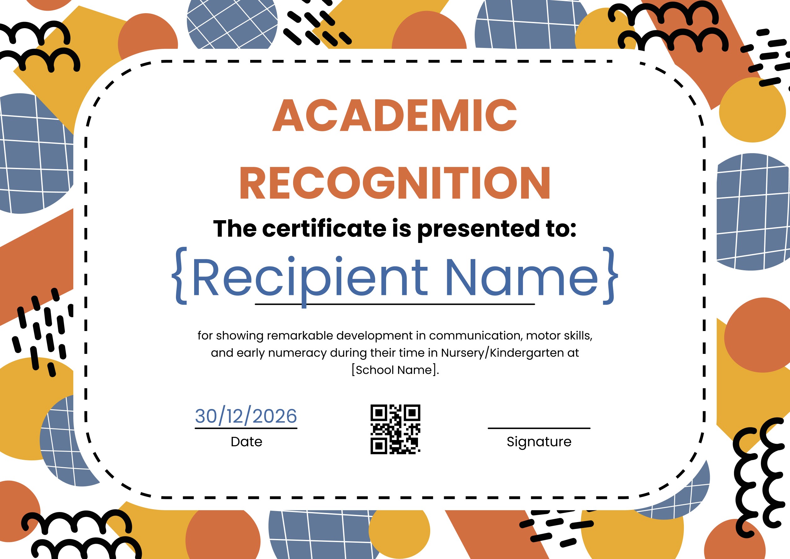 Wauld - Crisp and formal academic recognition template
