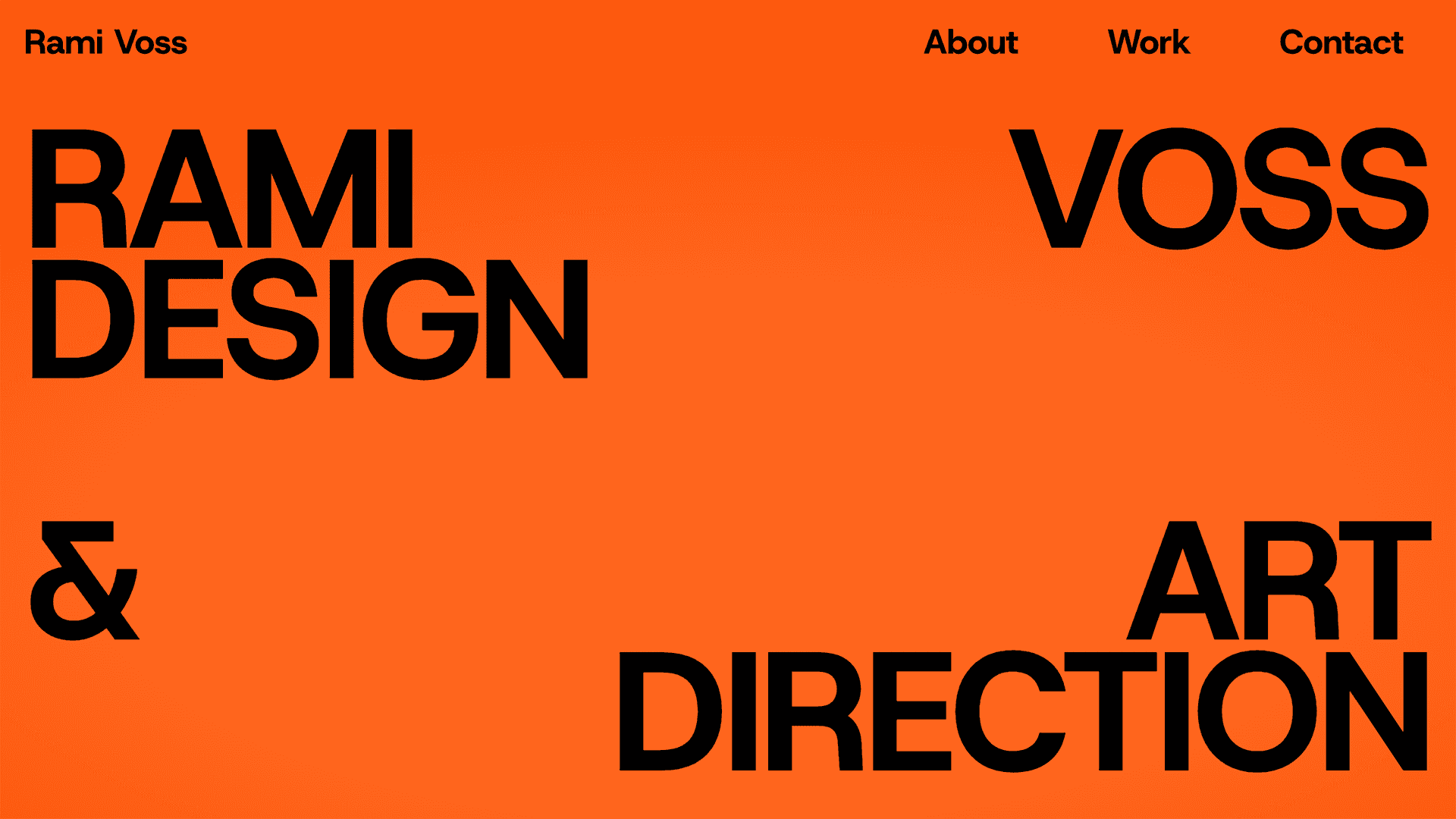 Rami Voss Framer template