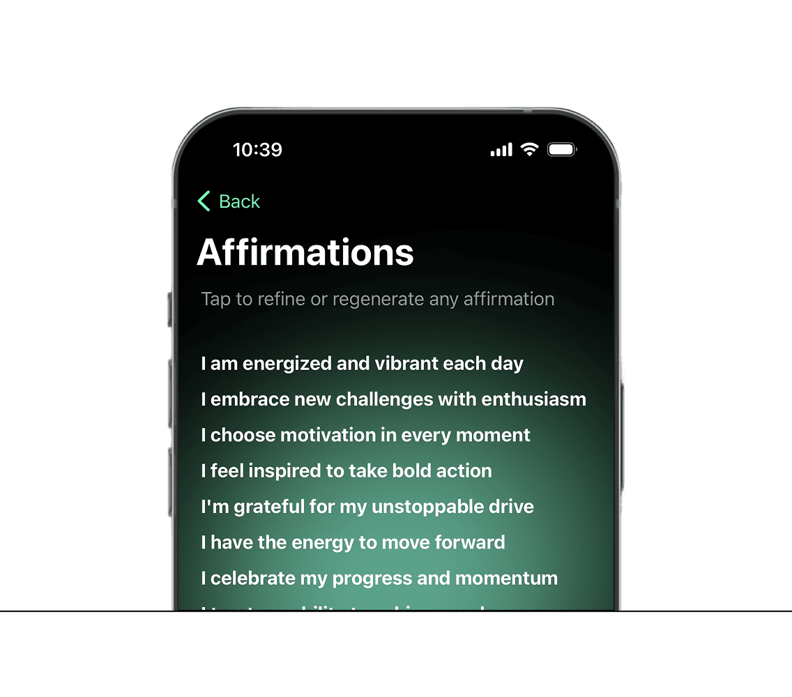 mobile app where a reciept is sorted
