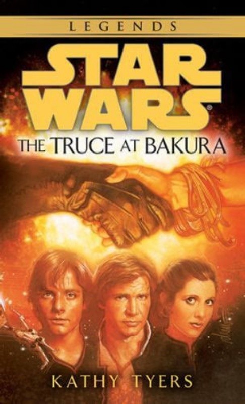 Cover of the book "The Truce at Bakura" by Kathy Tyers.