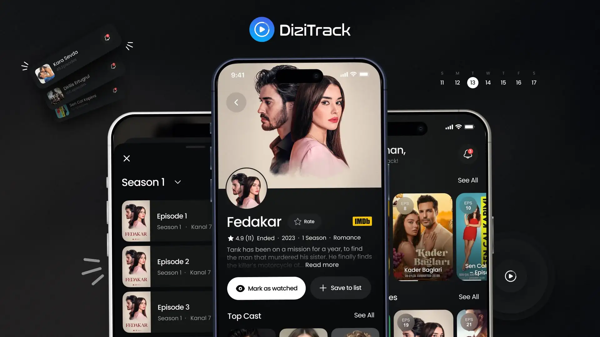 DiziTrack App Features