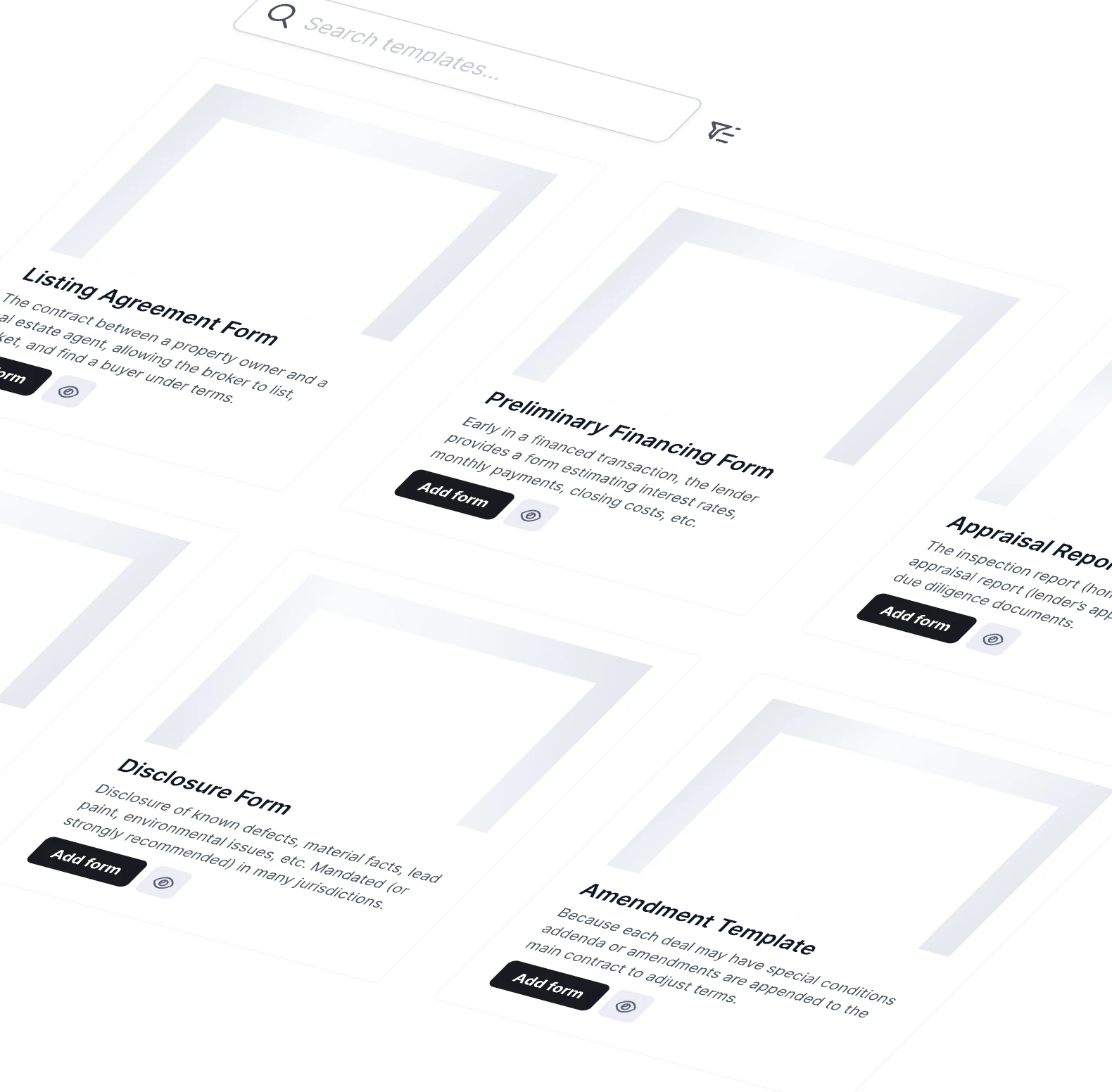 real estate form templates