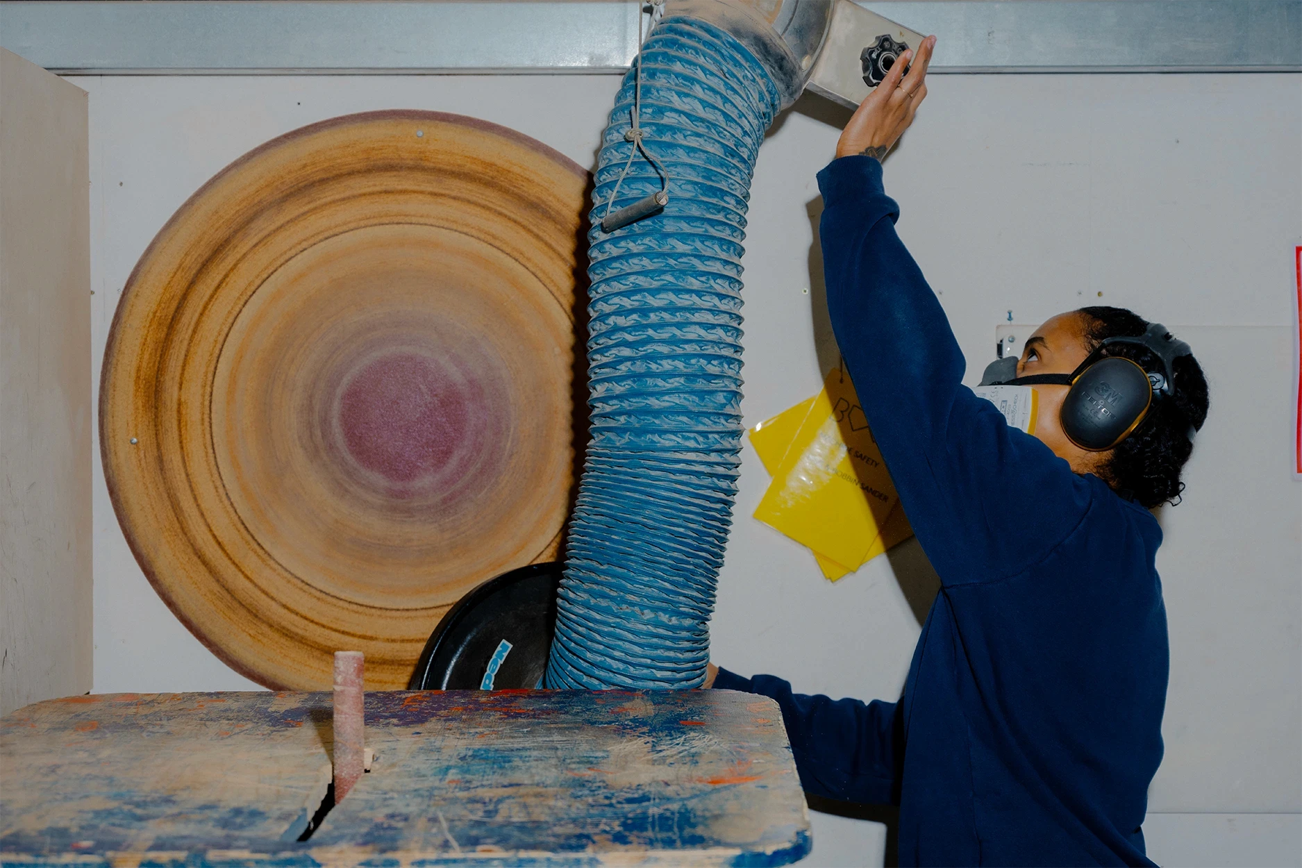 The process of making: sanding 