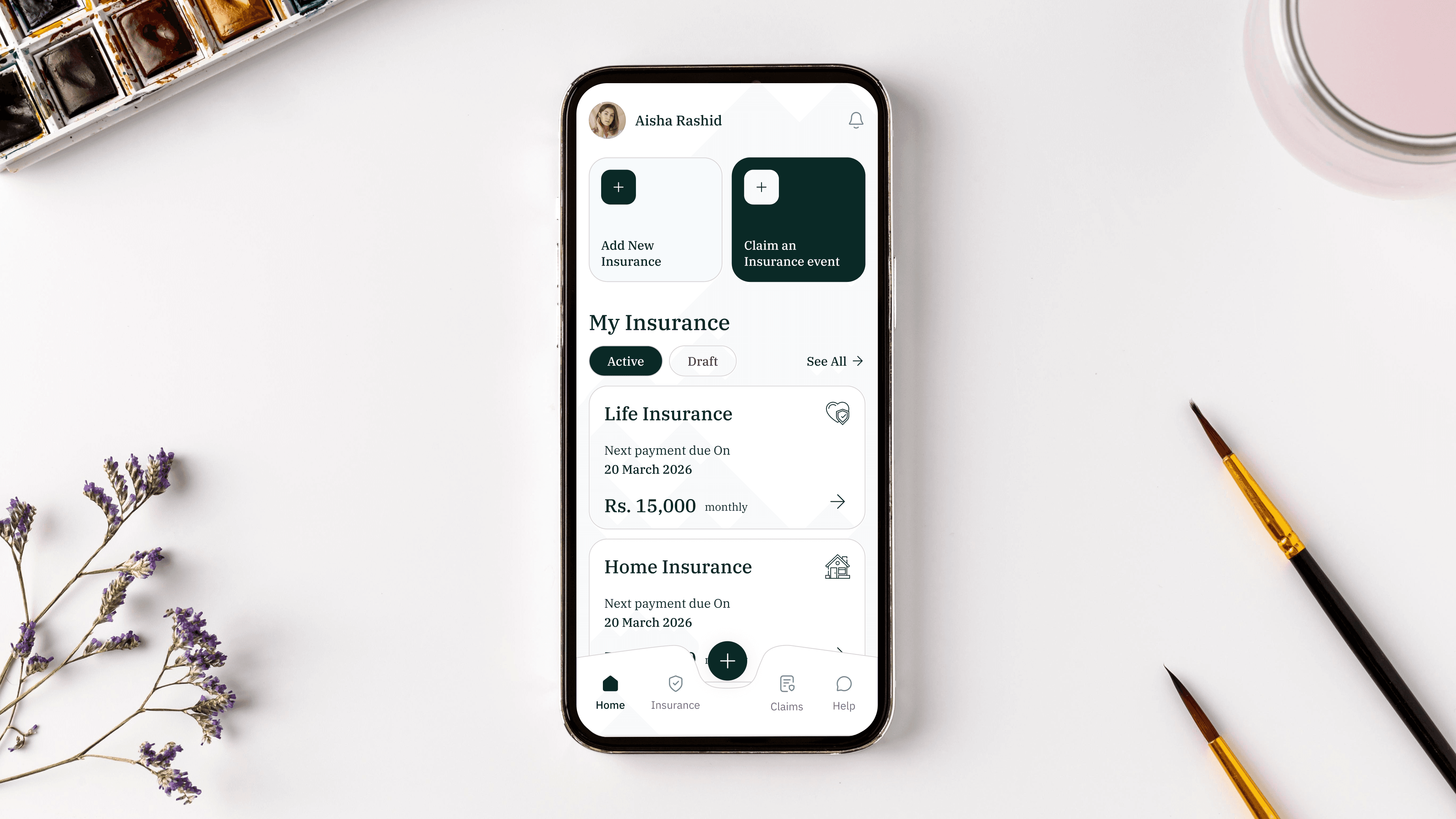 Rectangular packaging box with a pale yellow-to-orange gradient, featuring a large half-smiley face and “Smiley Co” branding, set on a split orange and yellow background.