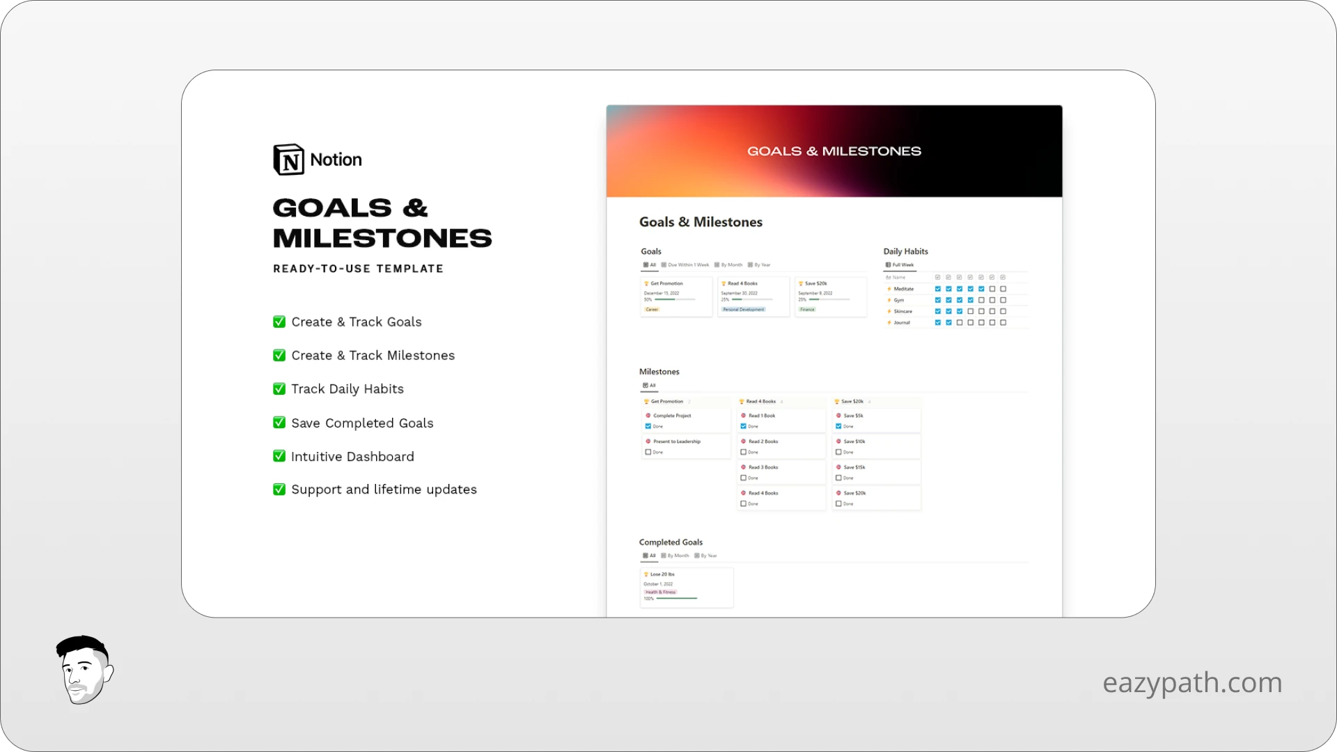 Goals & Milestones (Notion Template)