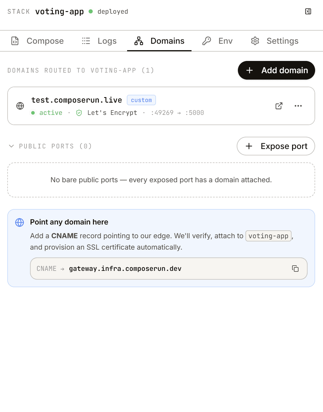 An image of Freelio's project ui