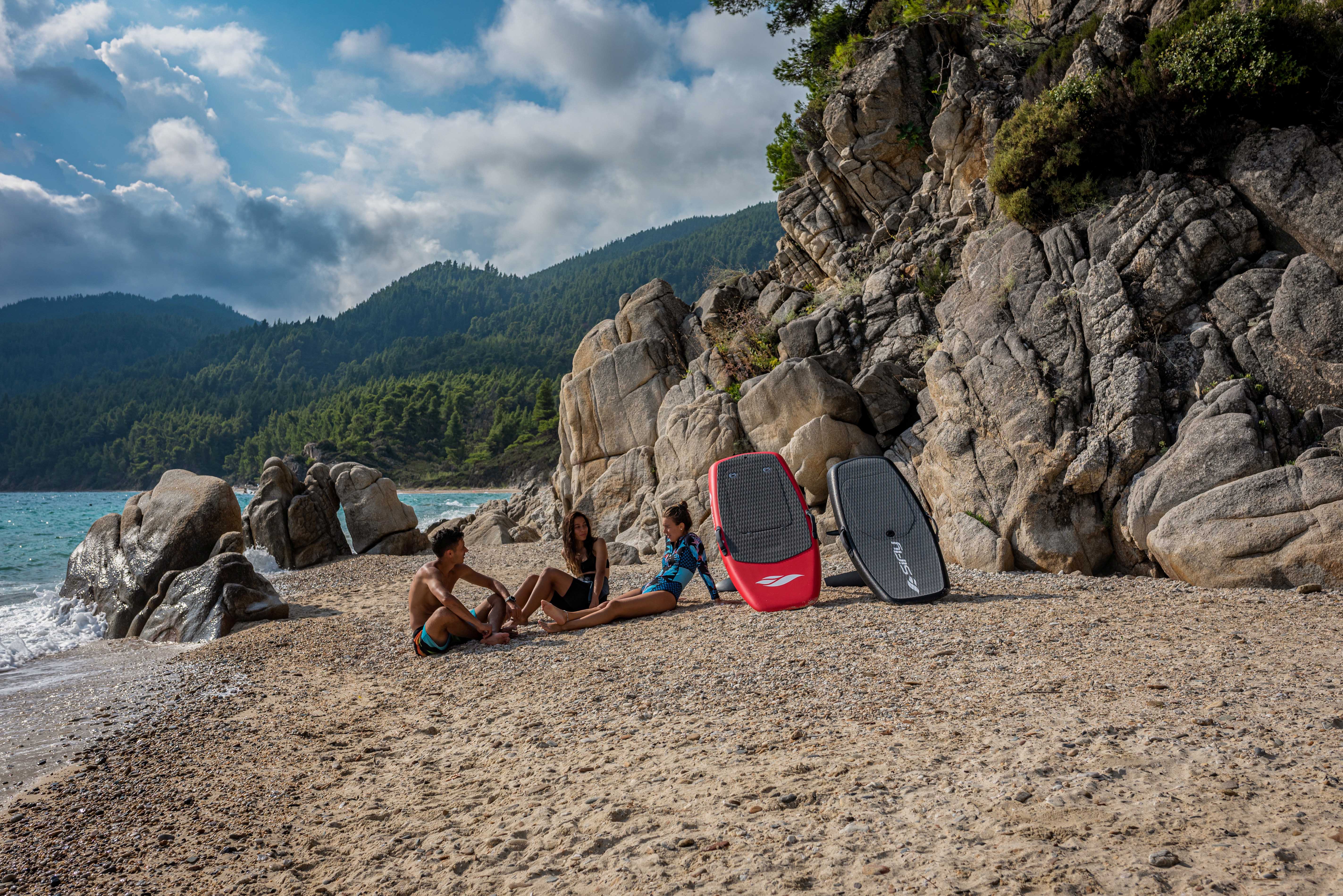 Two men greeting with hand