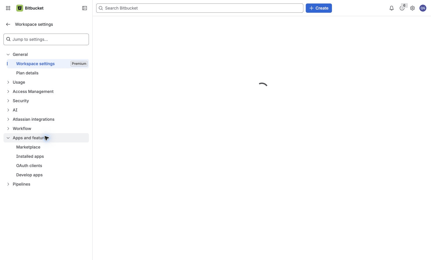 Navigation to OAuth clients