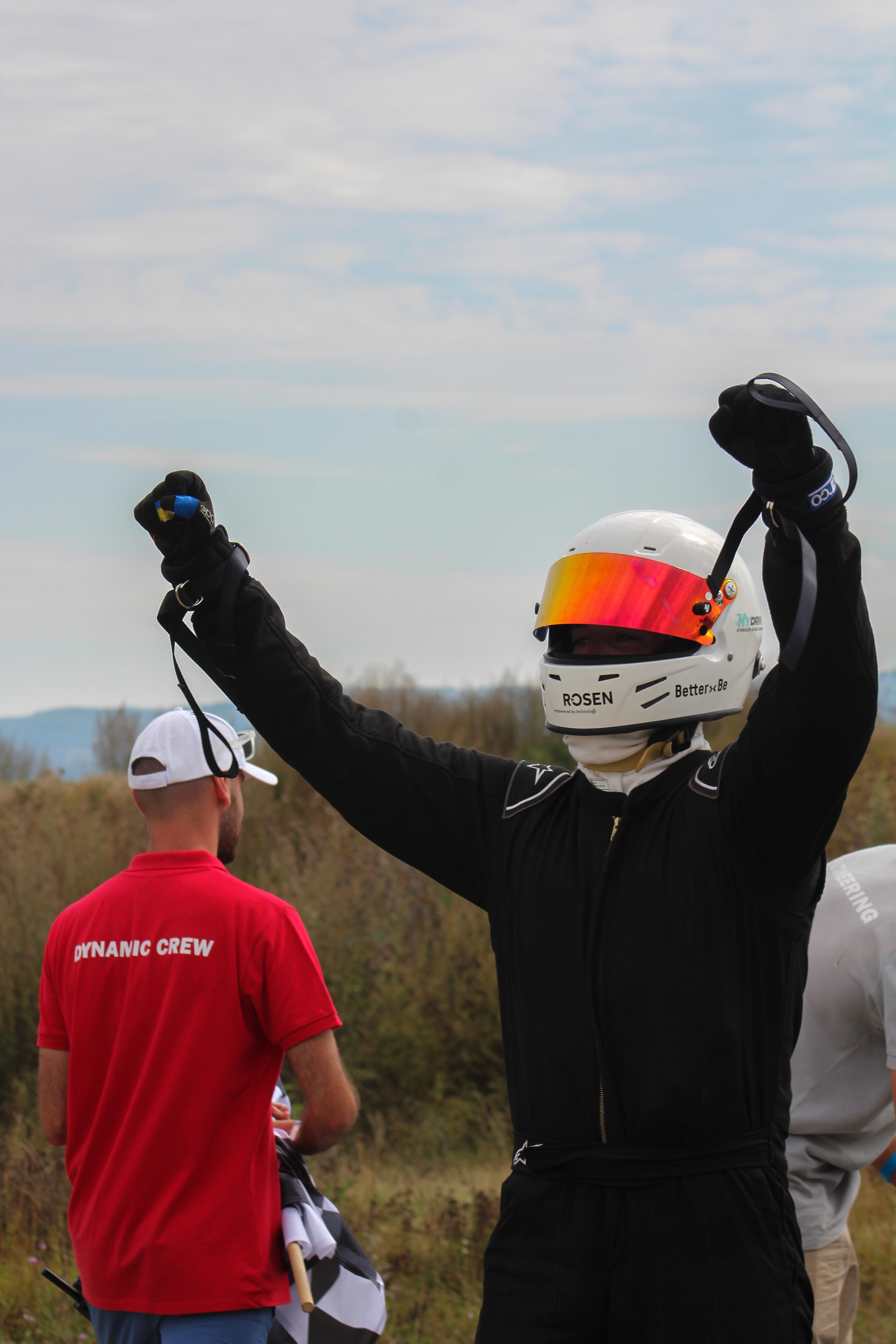 A young girl smiling