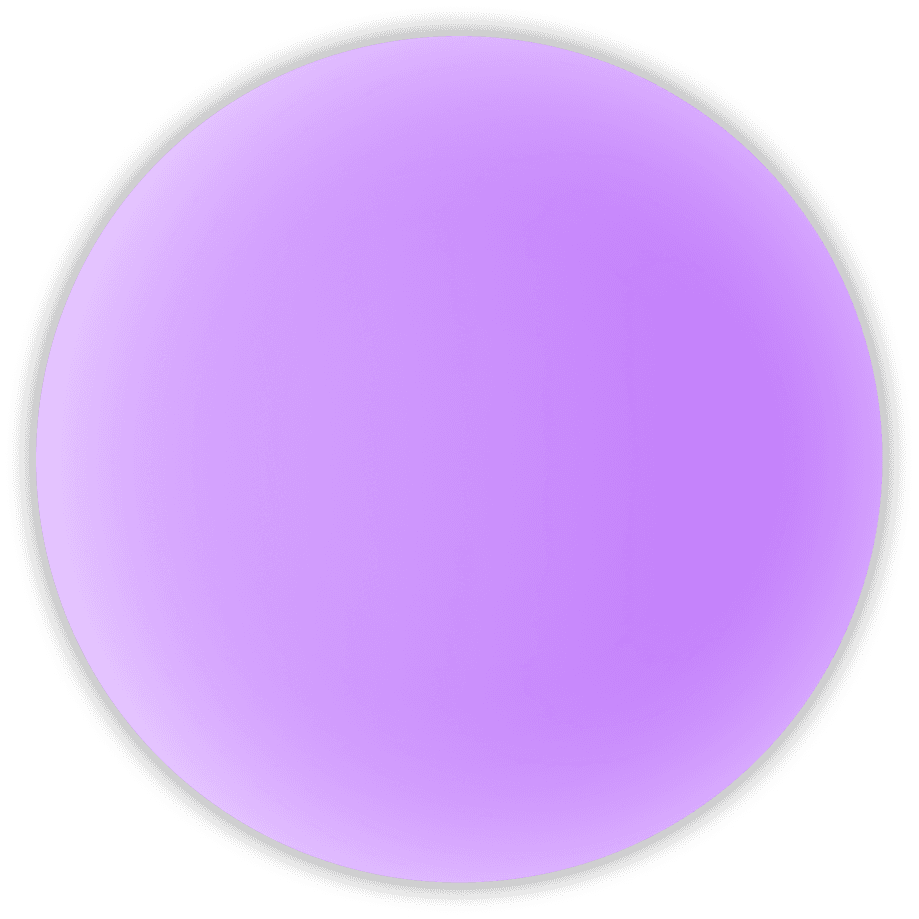 A gradient purple circle that changes from light to dark purple.