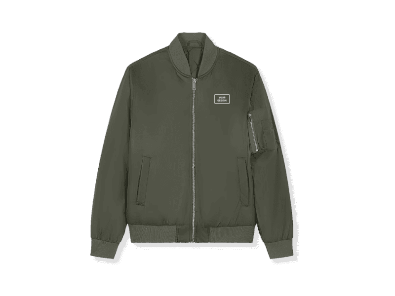 Sleek premium bomber jacket perfect for employee uniforms