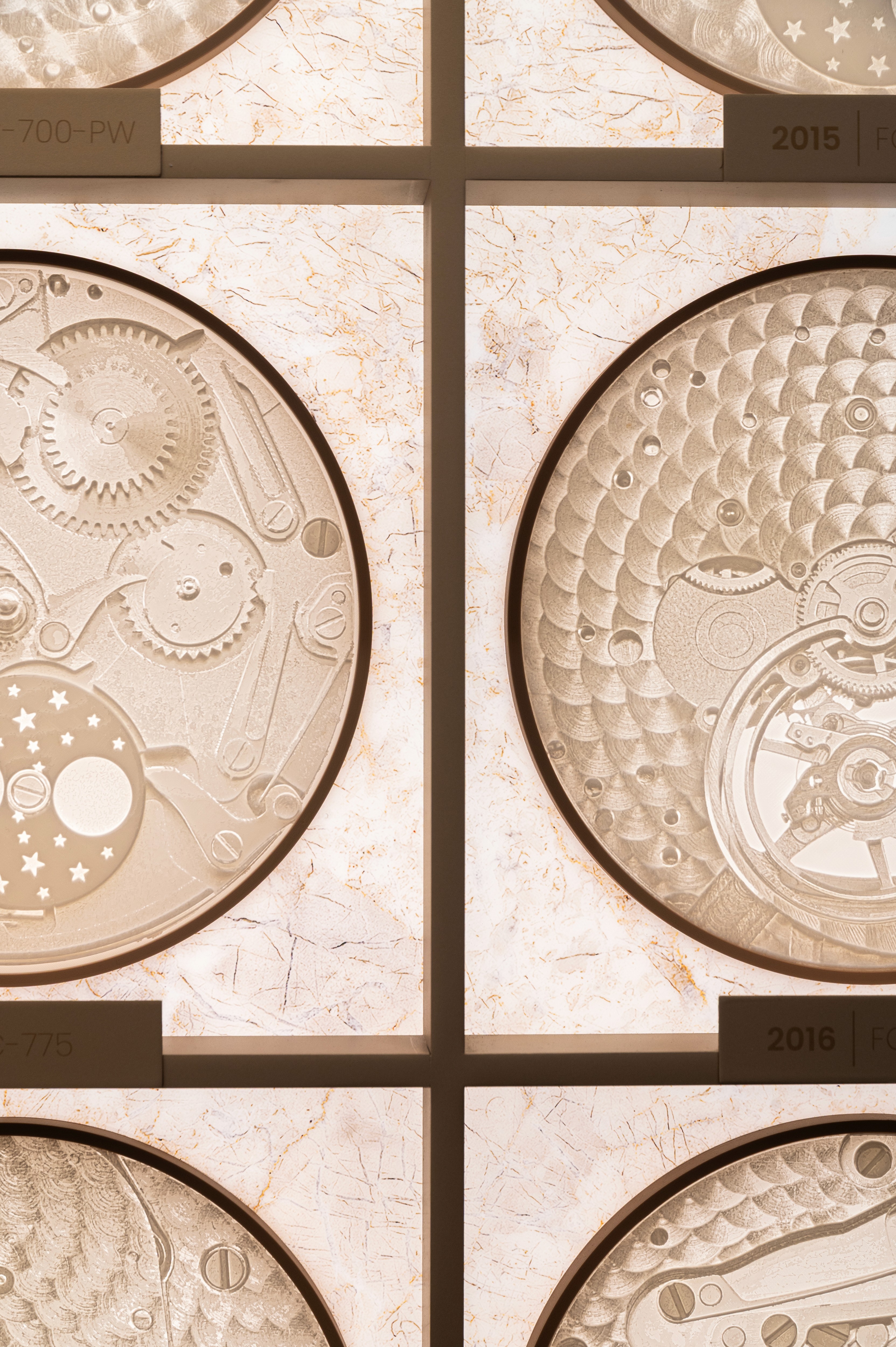 Closup detail caliber Frederique Constant watches and Wonders 2025 fair