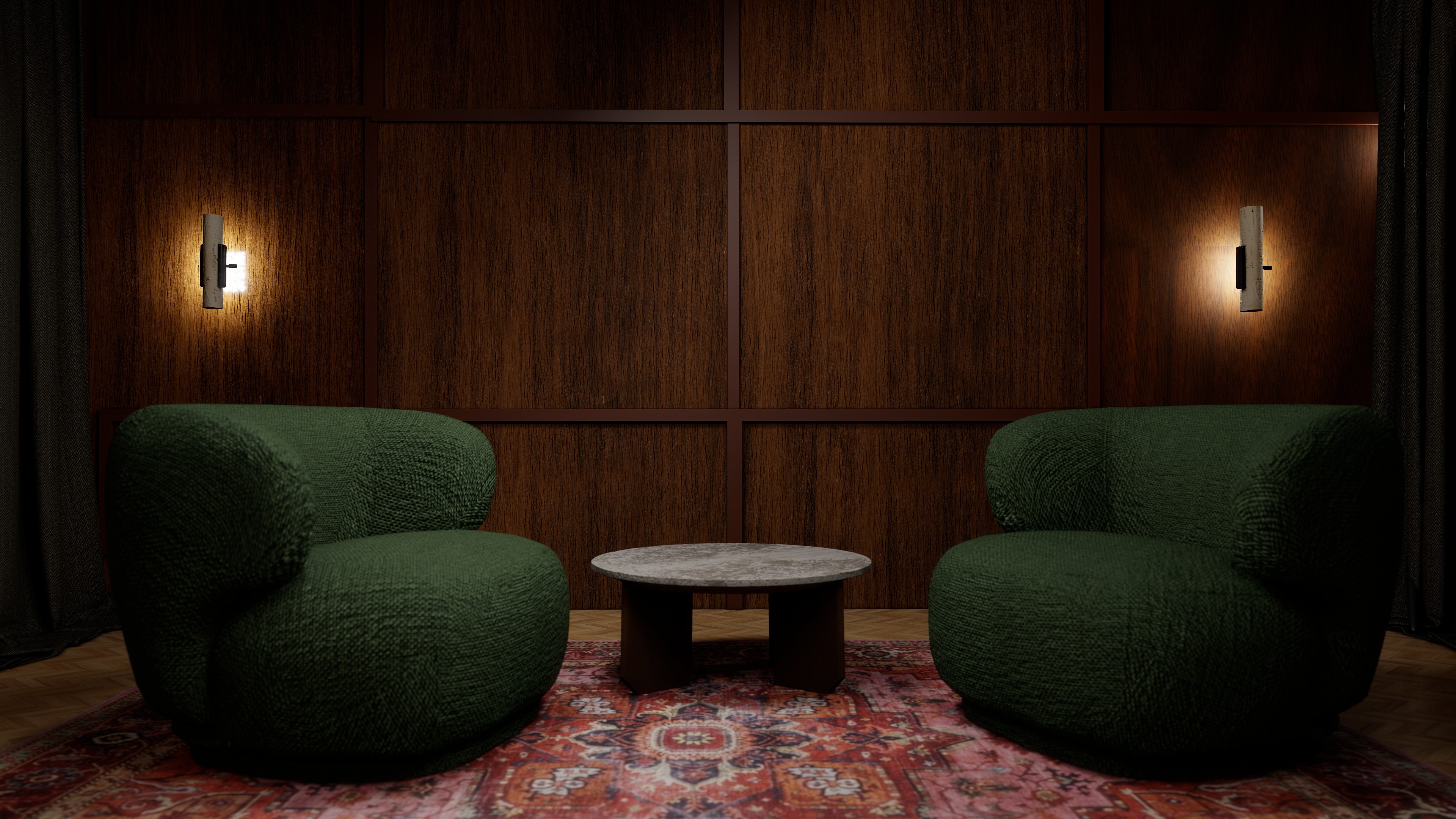 Studio podcast professionnel 3D