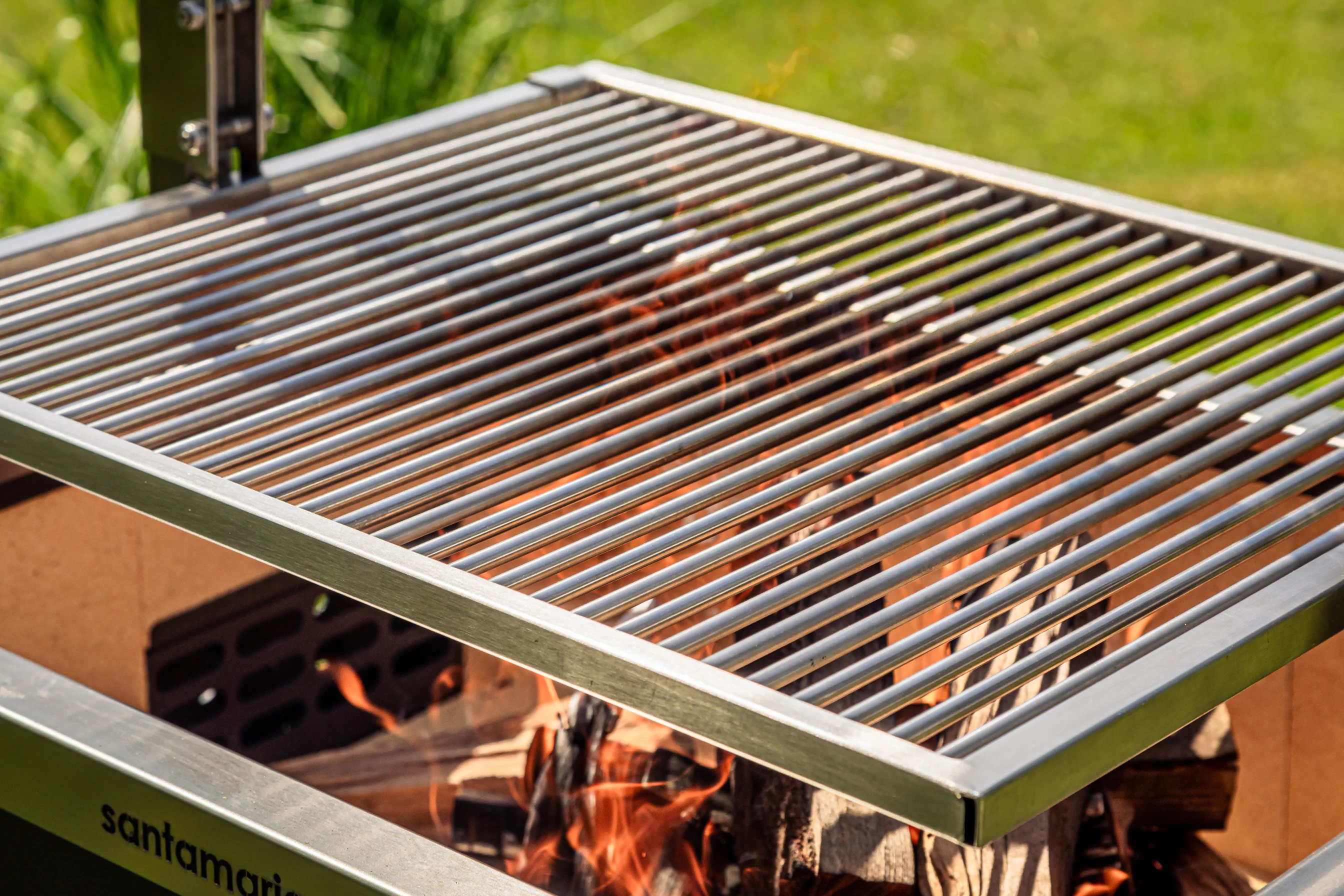 Close up Barbecue santa maria dotato di griglia