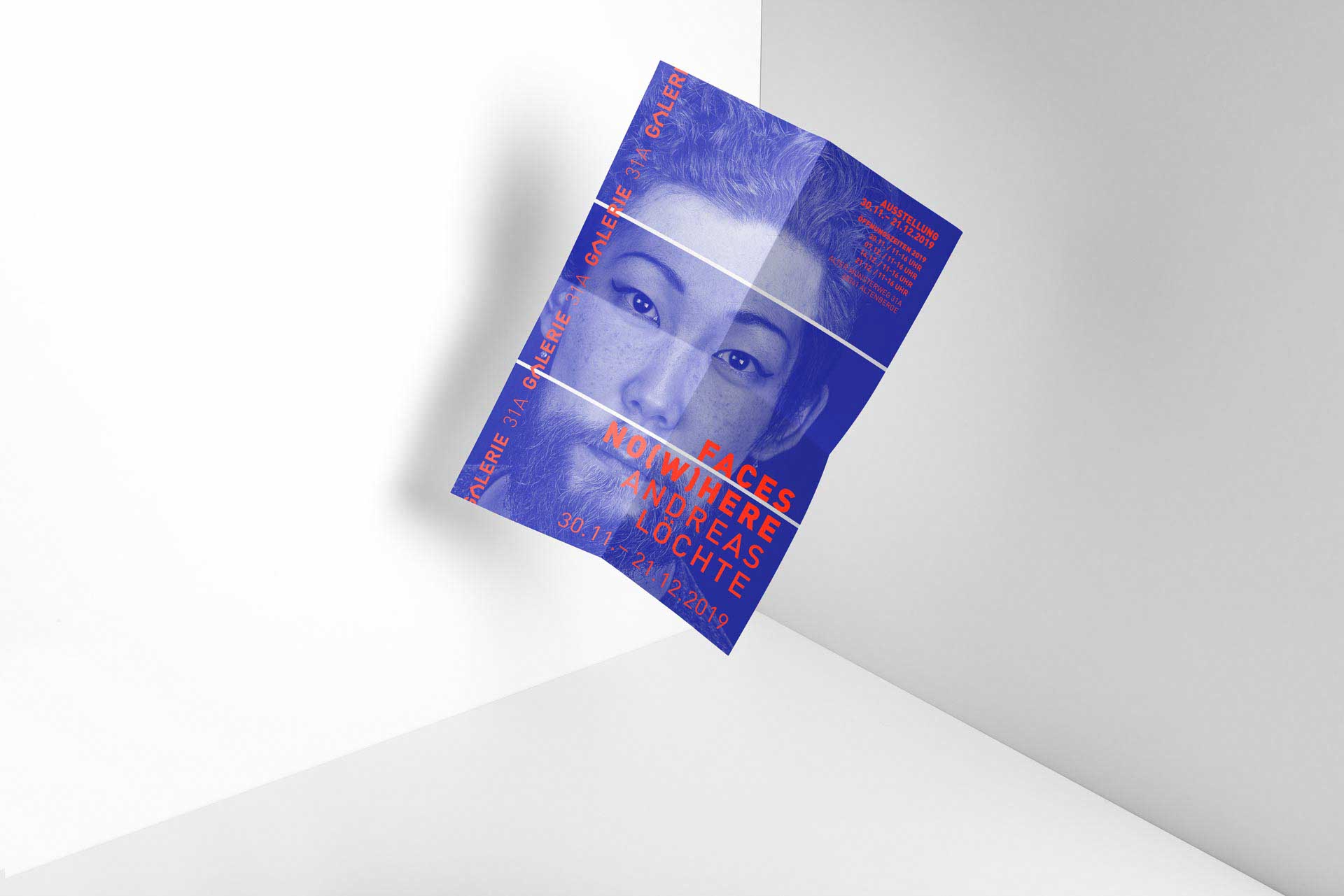 Ausstellungsplakat der Galerie 31a – visuelle Identität für Kunst & Kultur