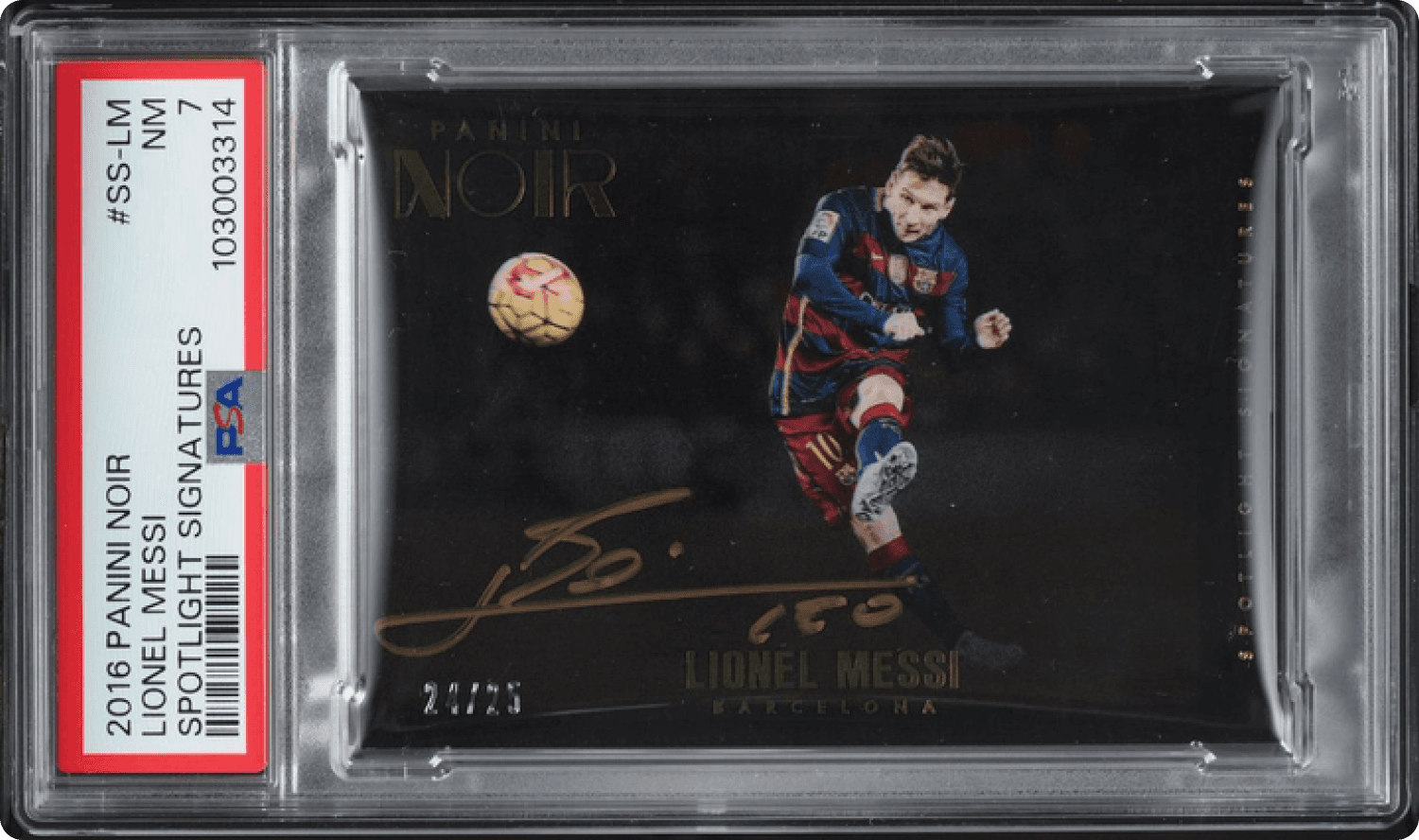 2016 Panini Noir Spotlight Lionel Messi