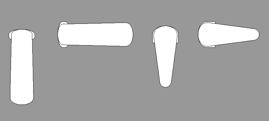 Plan view showing Rubbermaid dispensers.