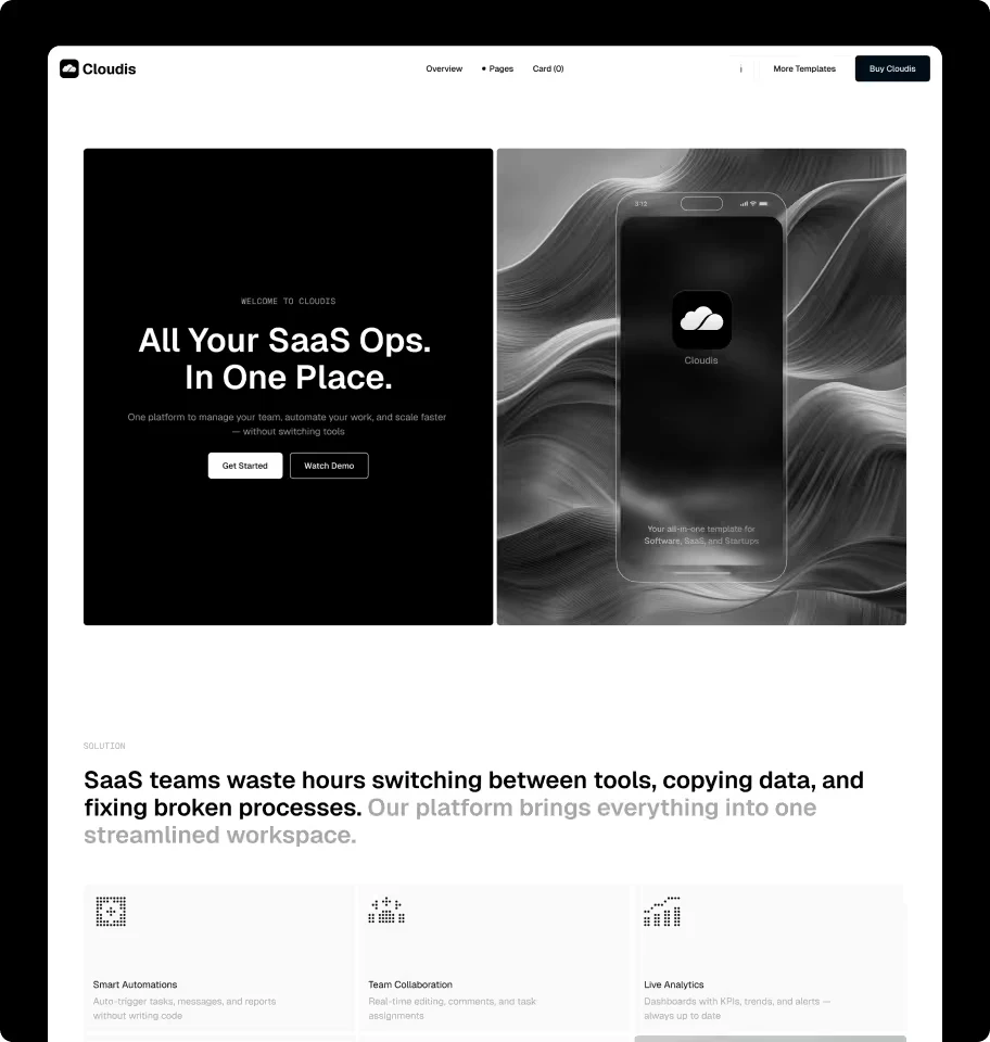 SaaS Framer Template